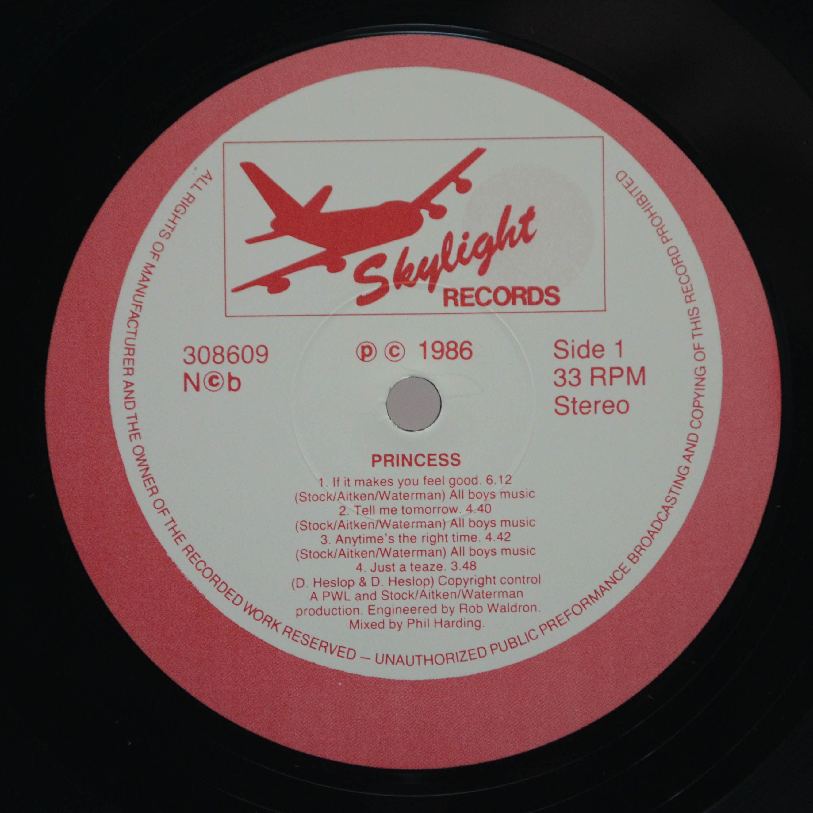 Princess — Princess, 1986