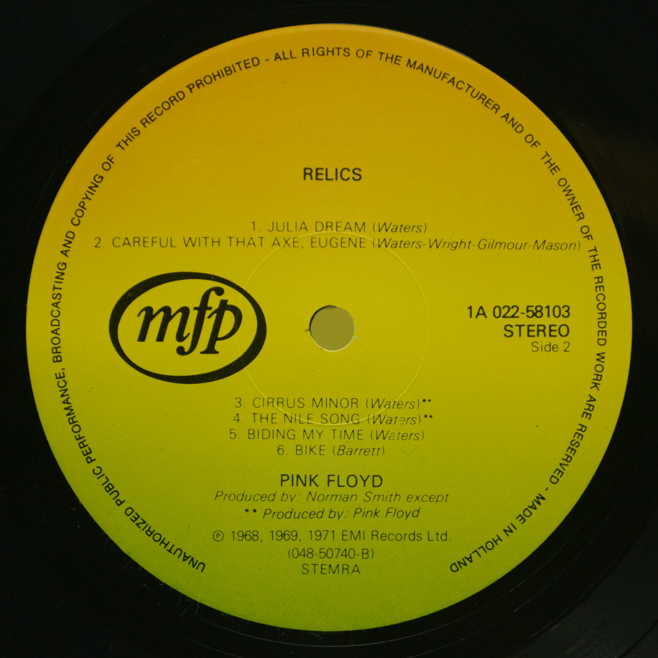 Pink Floyd — Relics, 1971