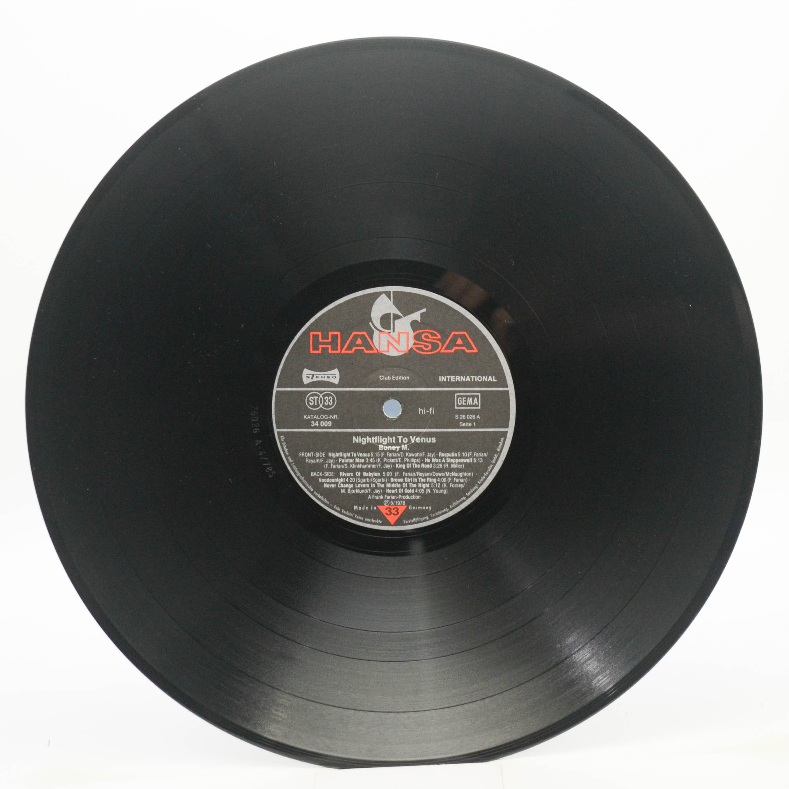 Boney M. — Nightflight To Venus (postcards), 1978