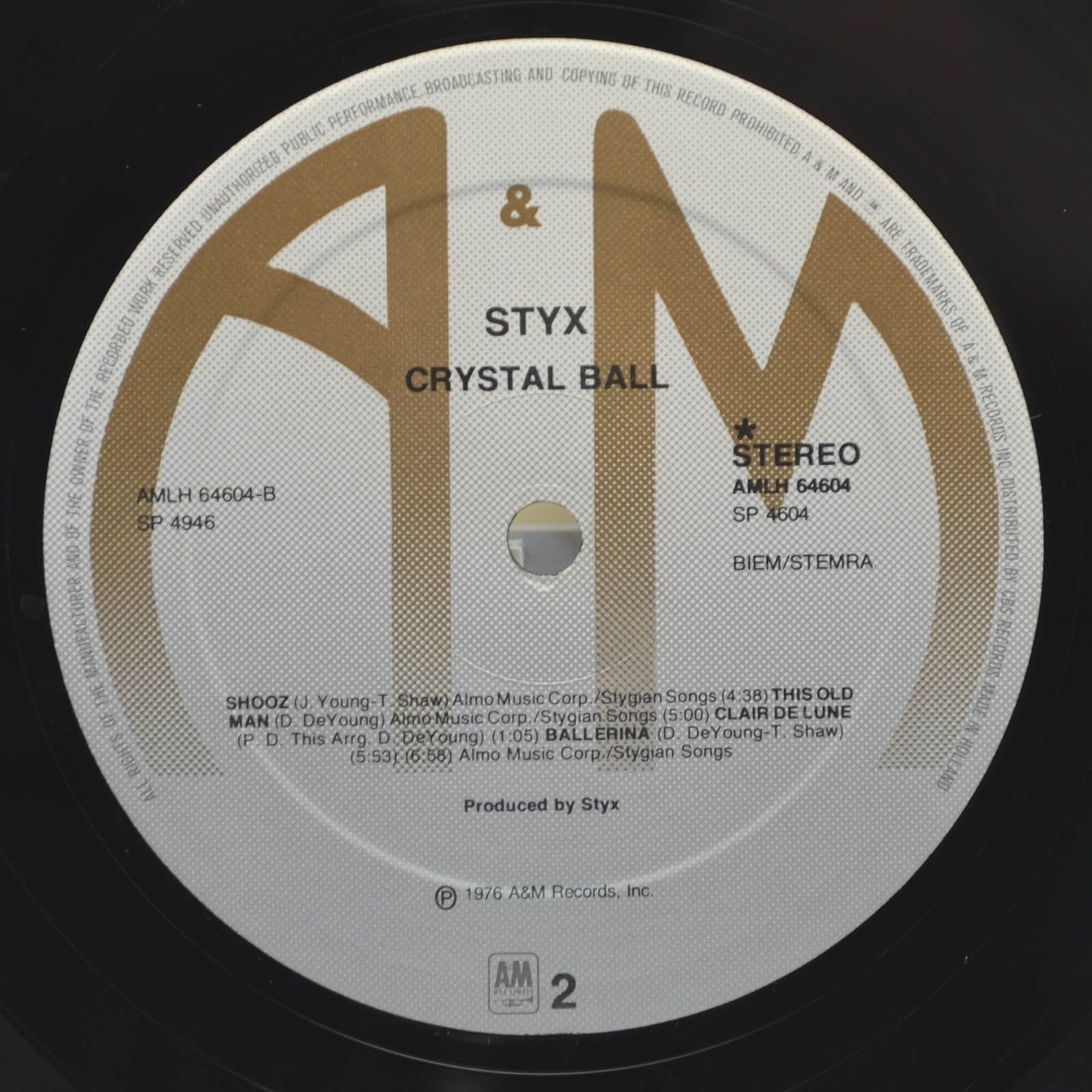 Styx — Crystal Ball, 1976