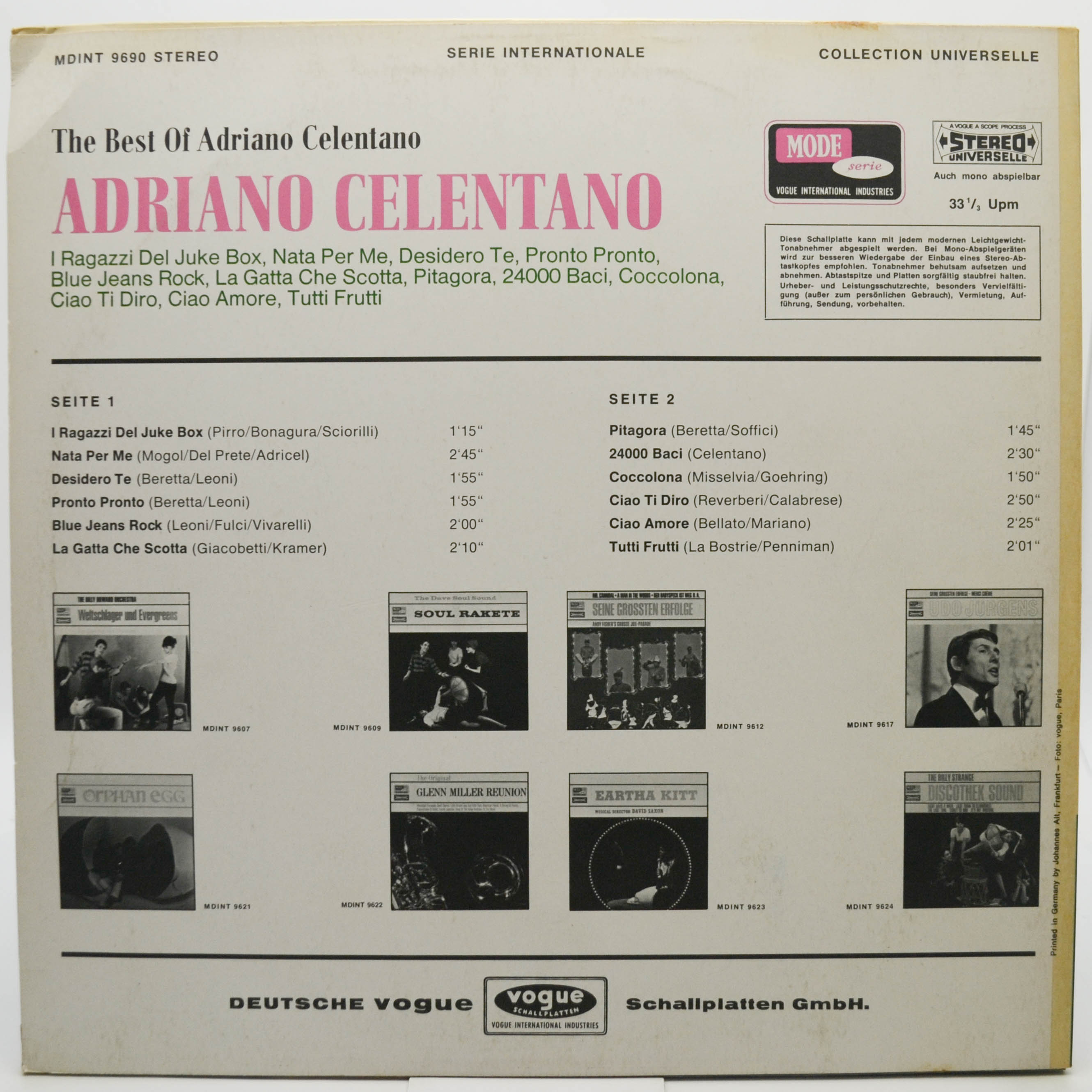 Adriano Celentano — The Best Of Adriano Celentano, 1967