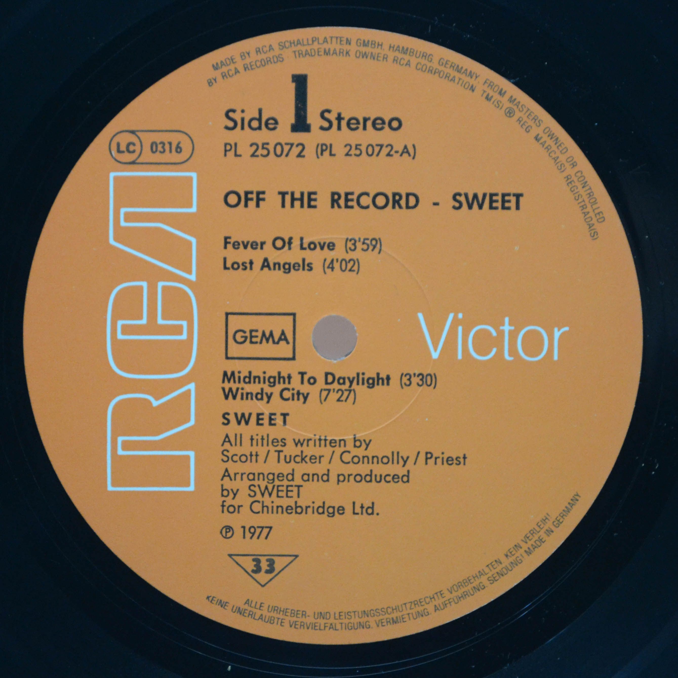 Sweet — Off The Record, 1977