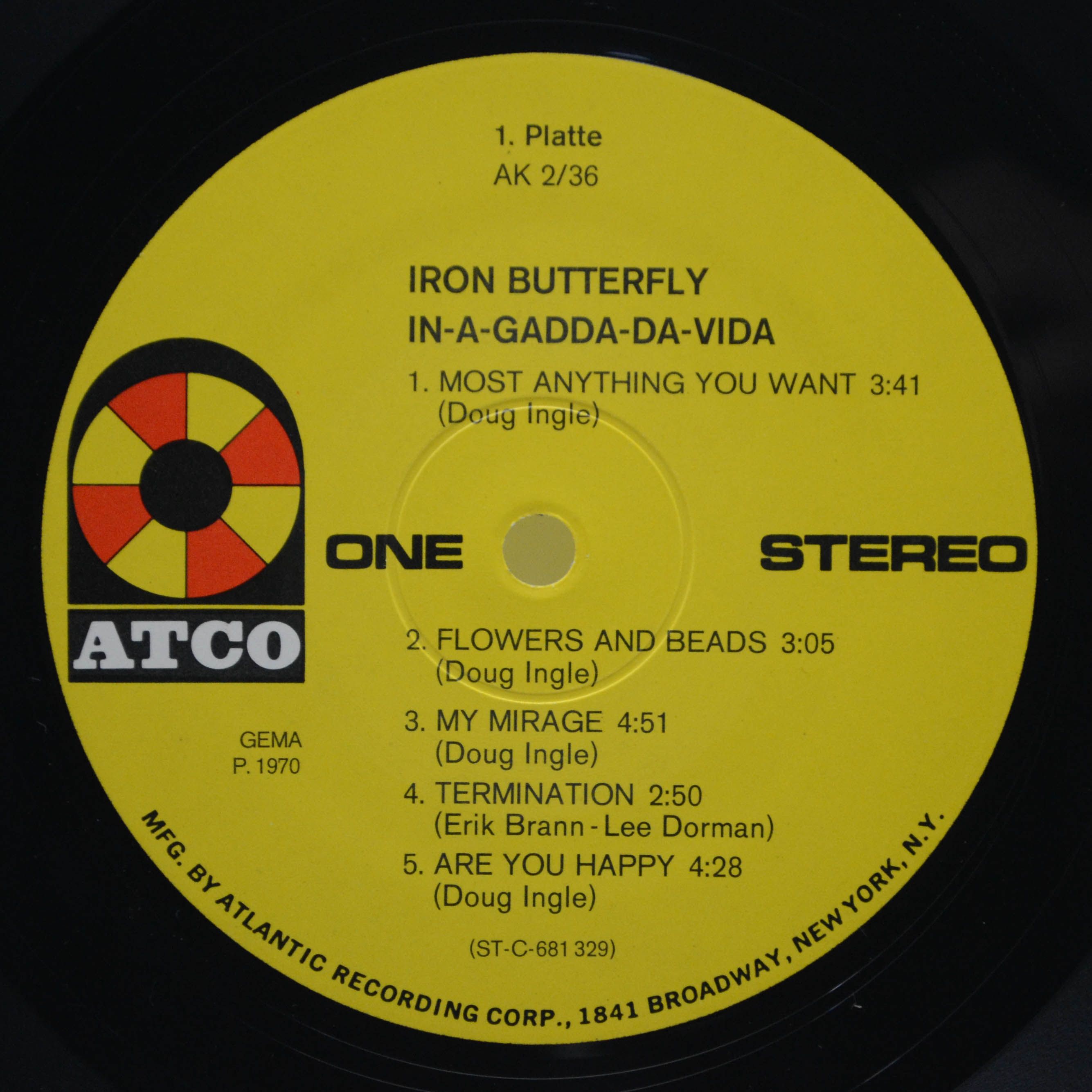 Iron Butterfly — Iron Butterfly (2LP), 1970