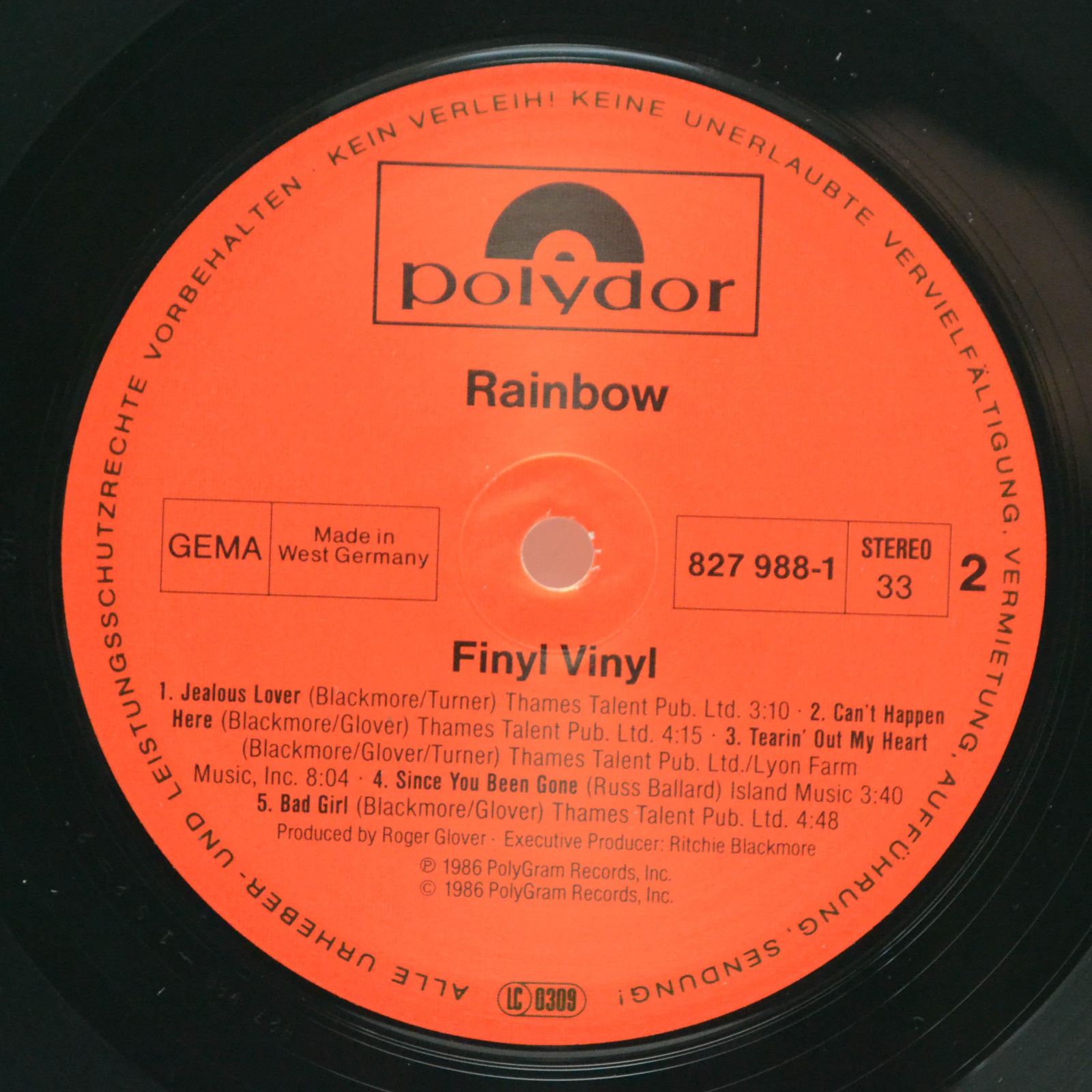 Rainbow — Finyl Vinyl (2LP), 1986