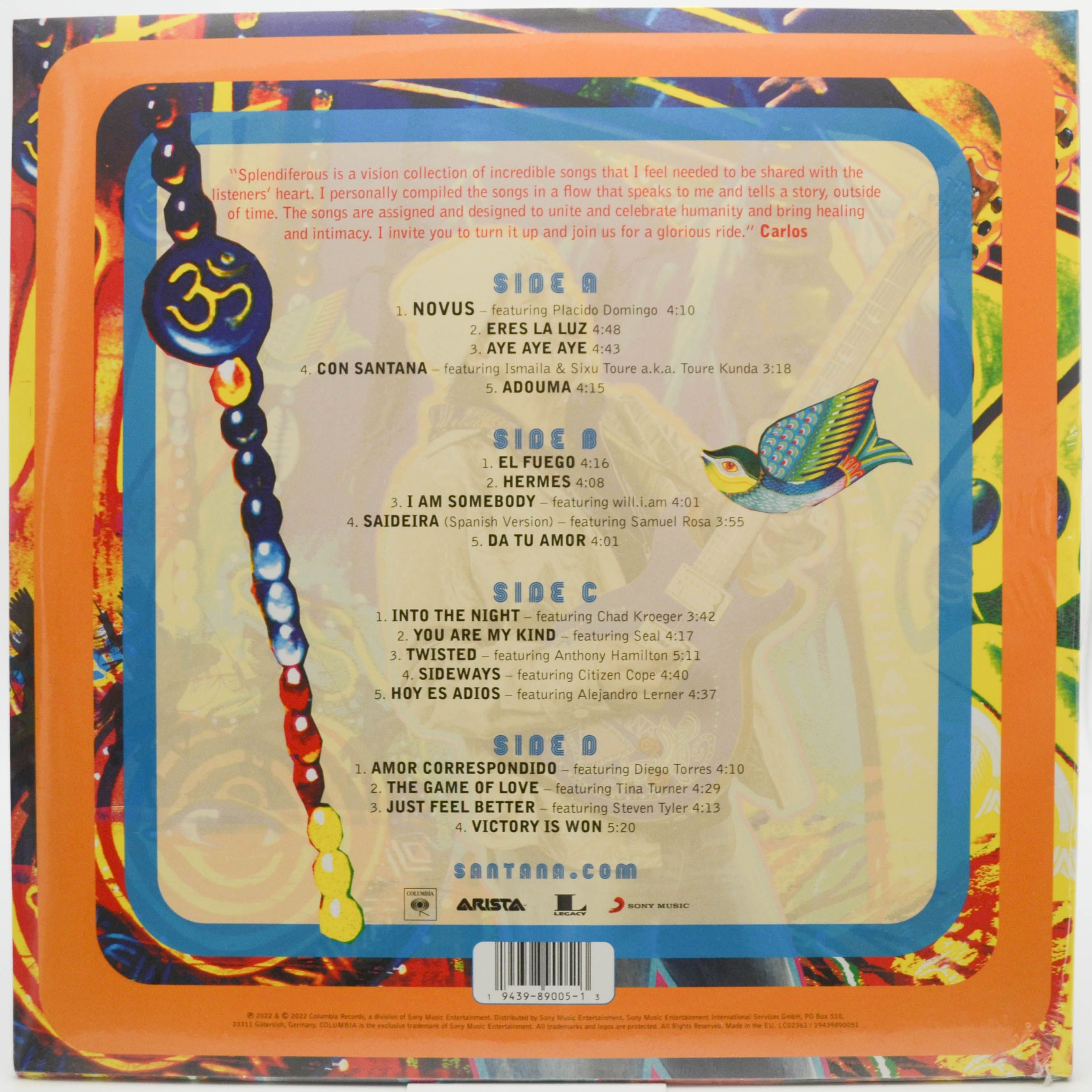 Santana — Splendiferous (2LP), 2022