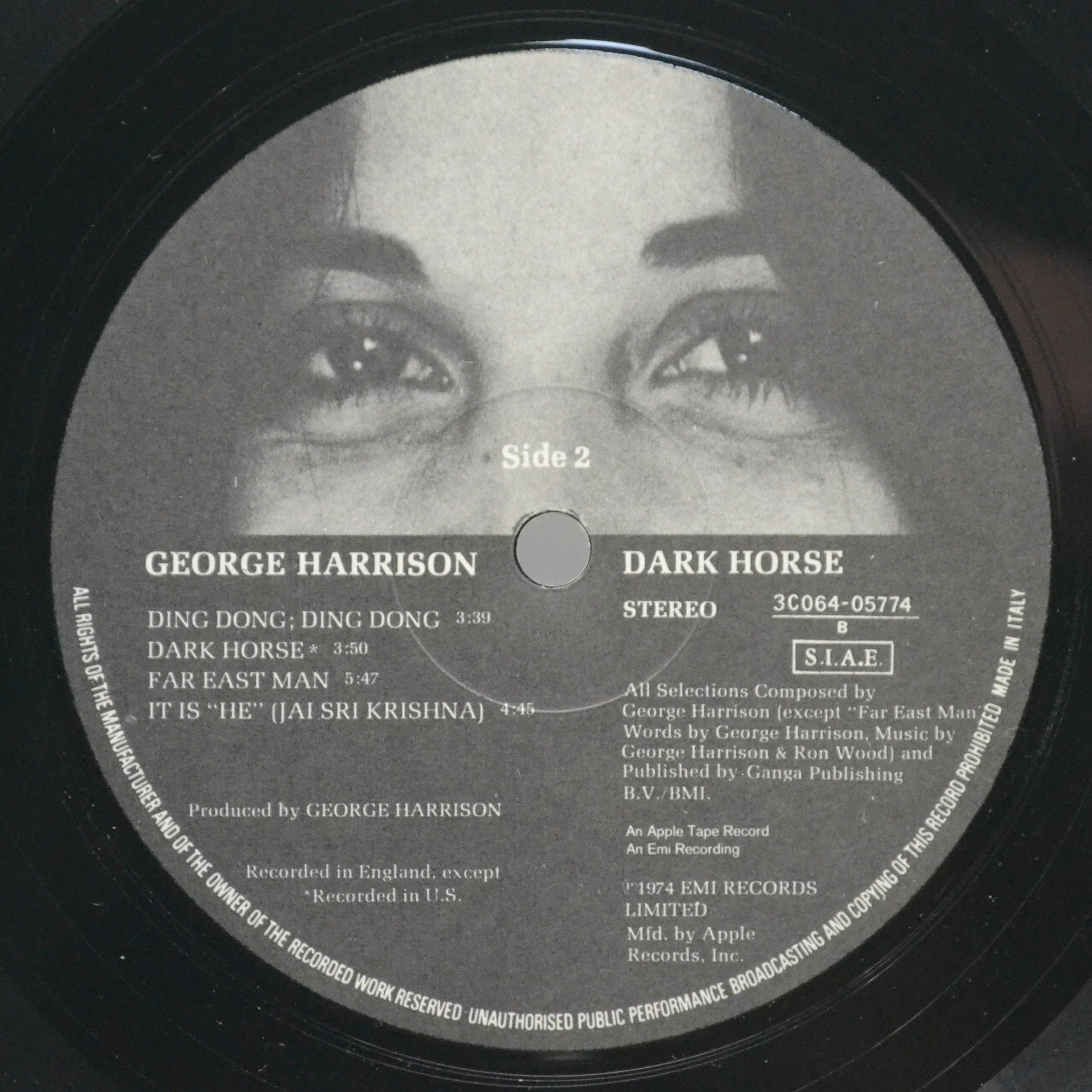 George Harrison — Dark Horse, 1974