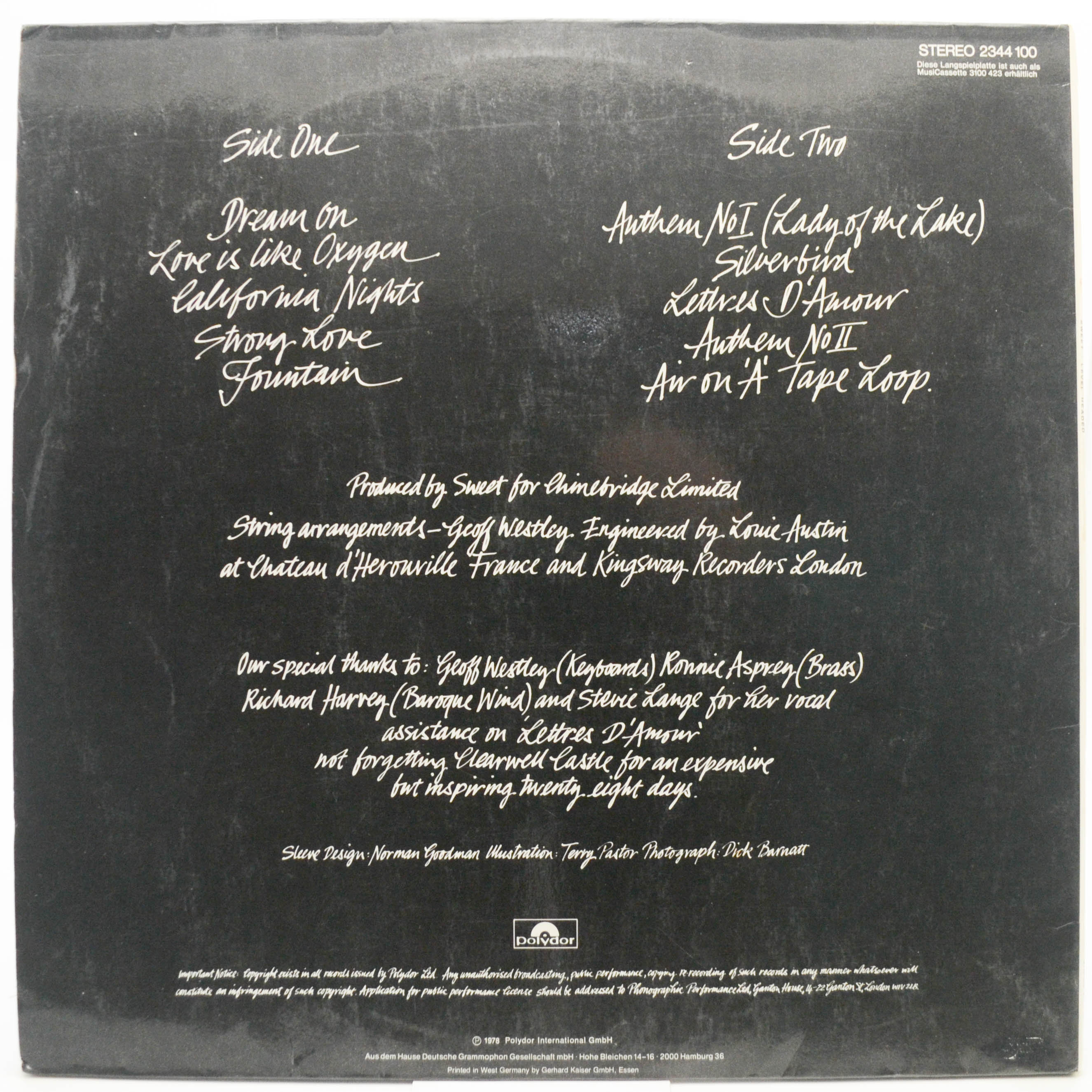 Sweet — Level Headed, 1978