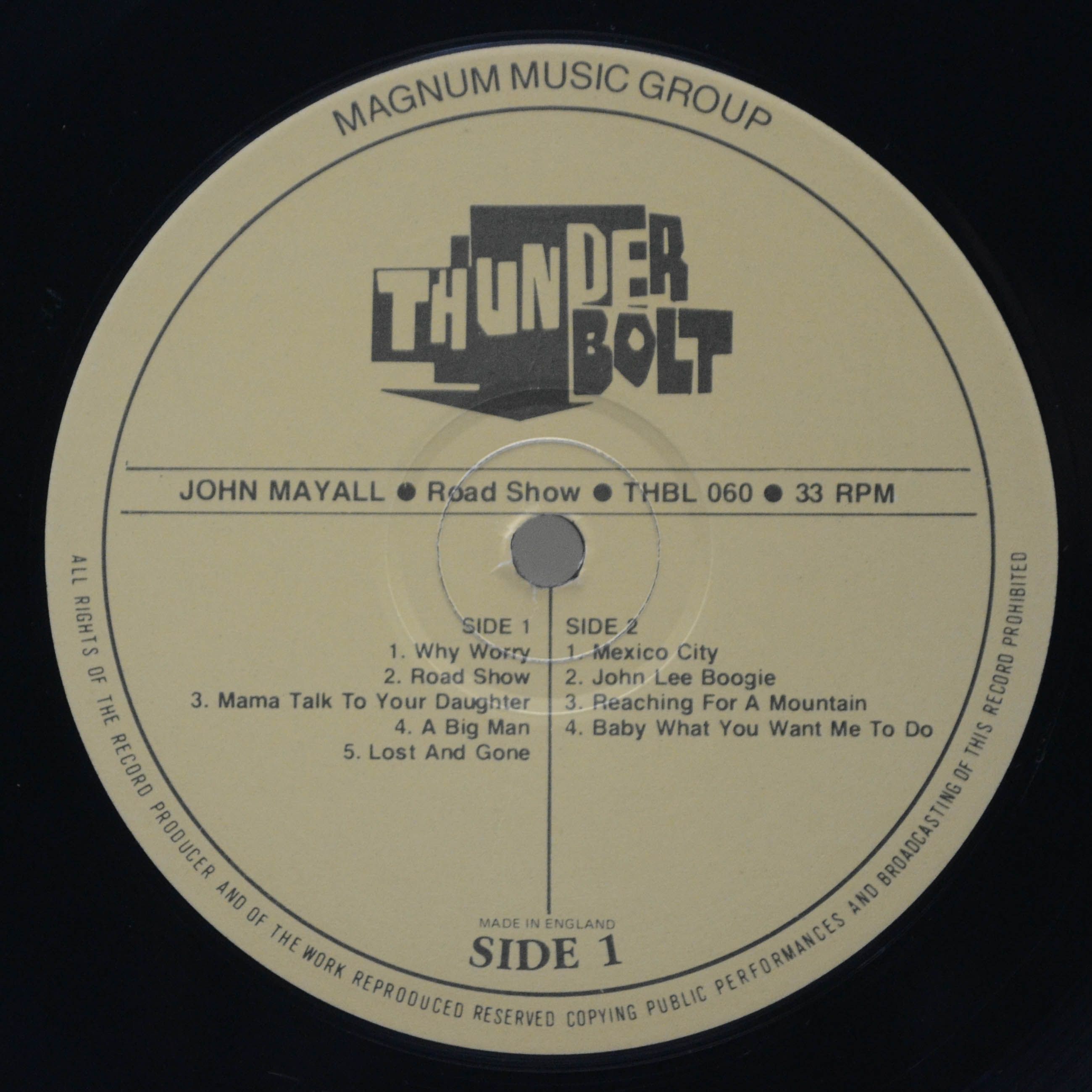 John Mayall — Road Show (UK), 1980