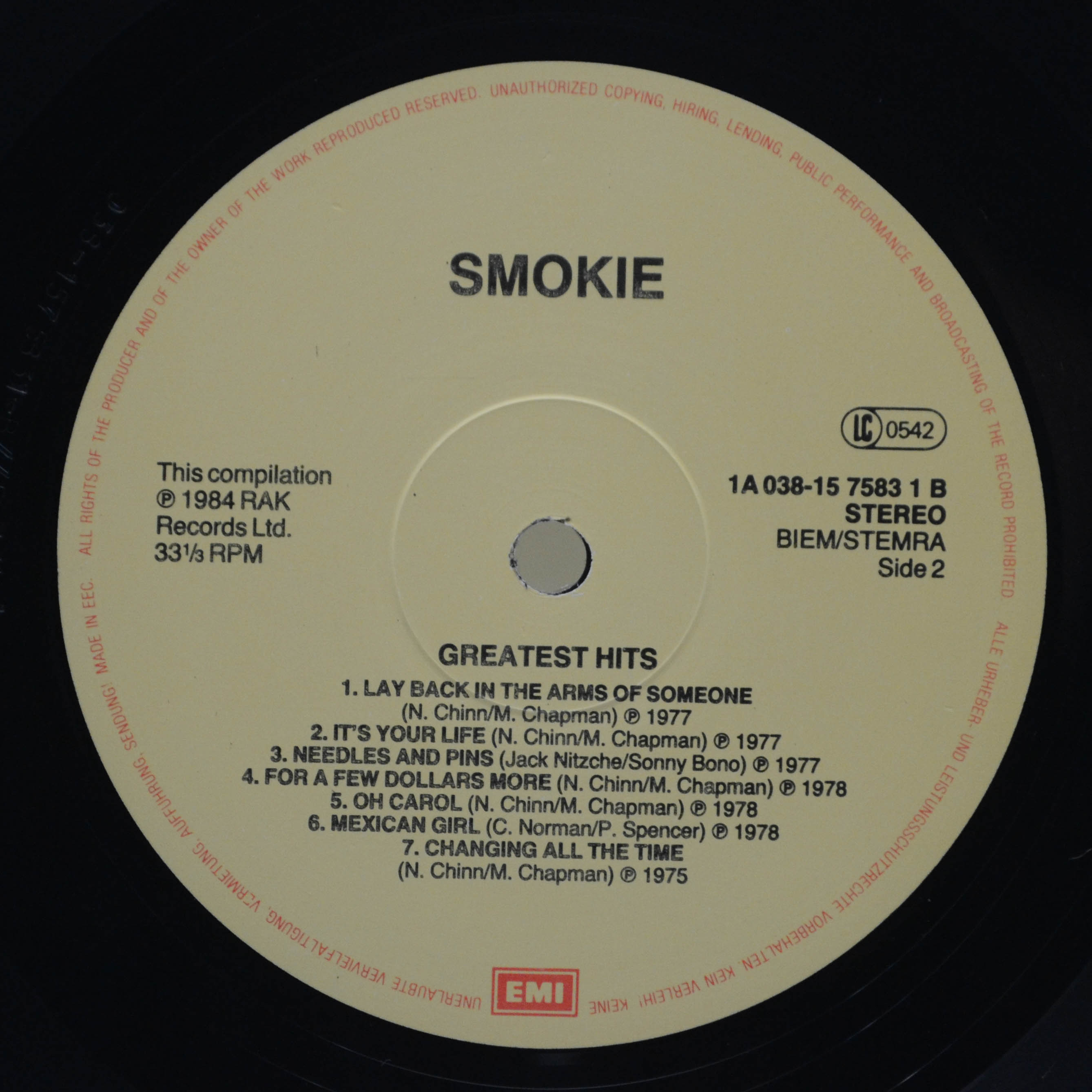 Smokie — Greatest Hits, 1984