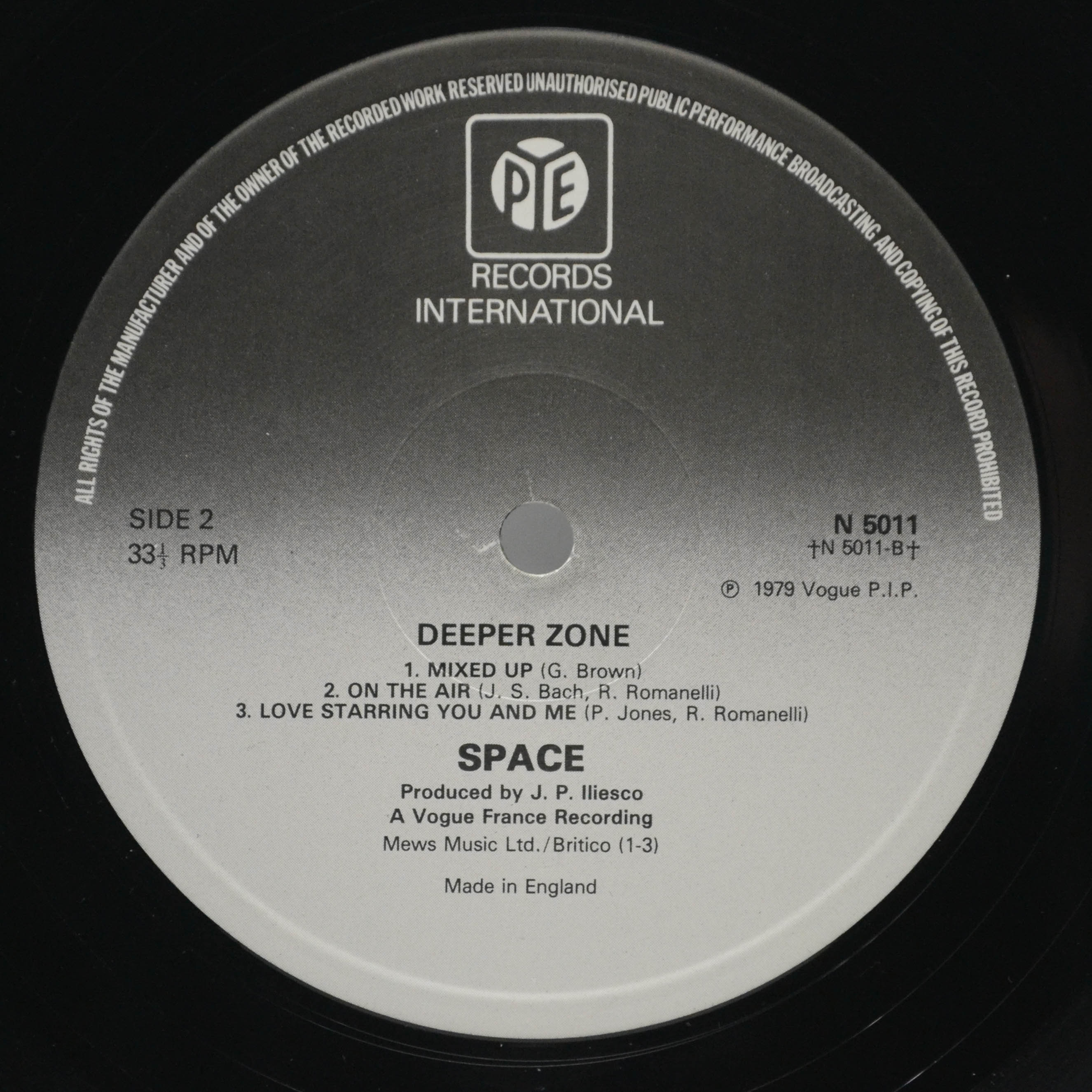 Space — Deeper Zone (UK), 1980