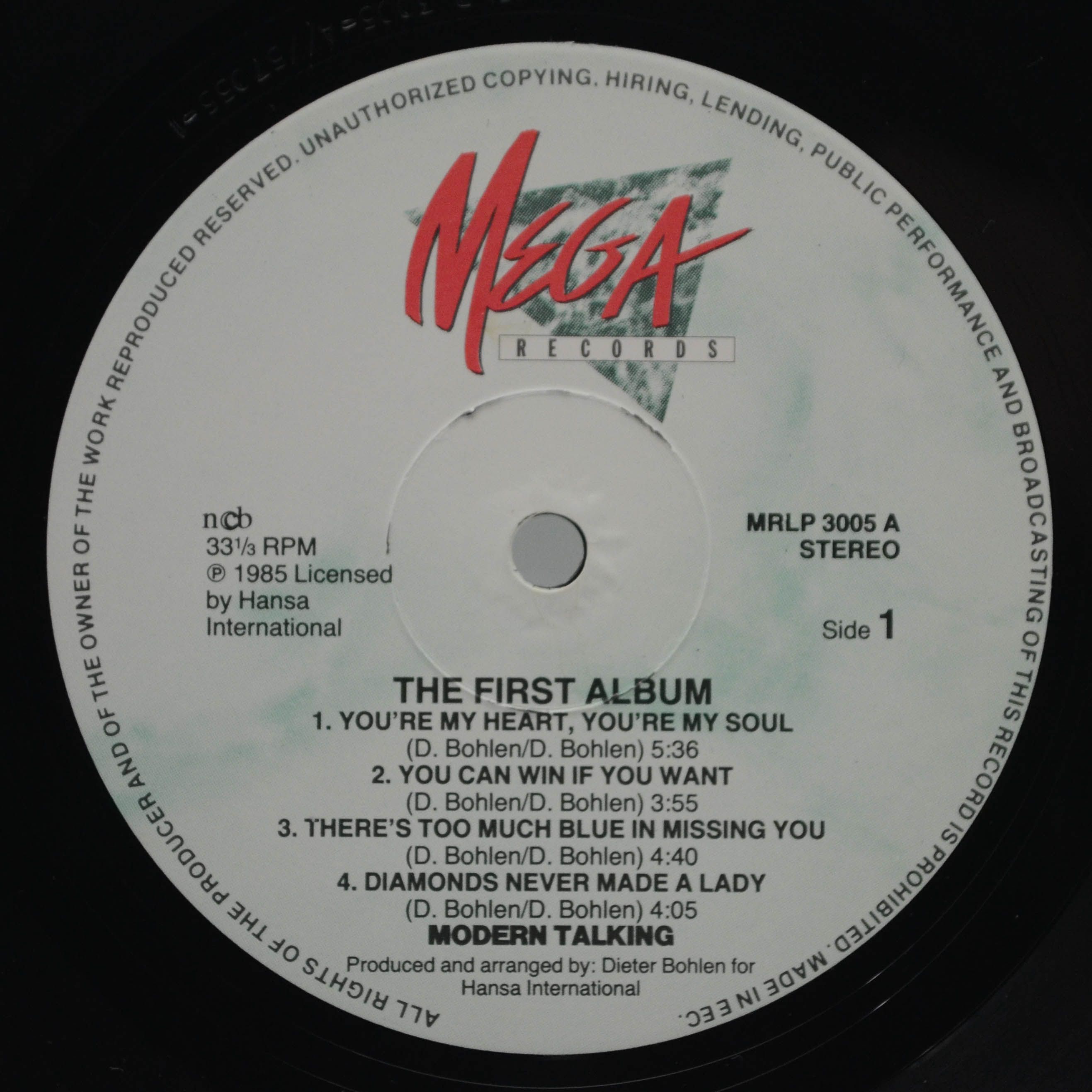 Modern Talking — The 1st Album, 1985