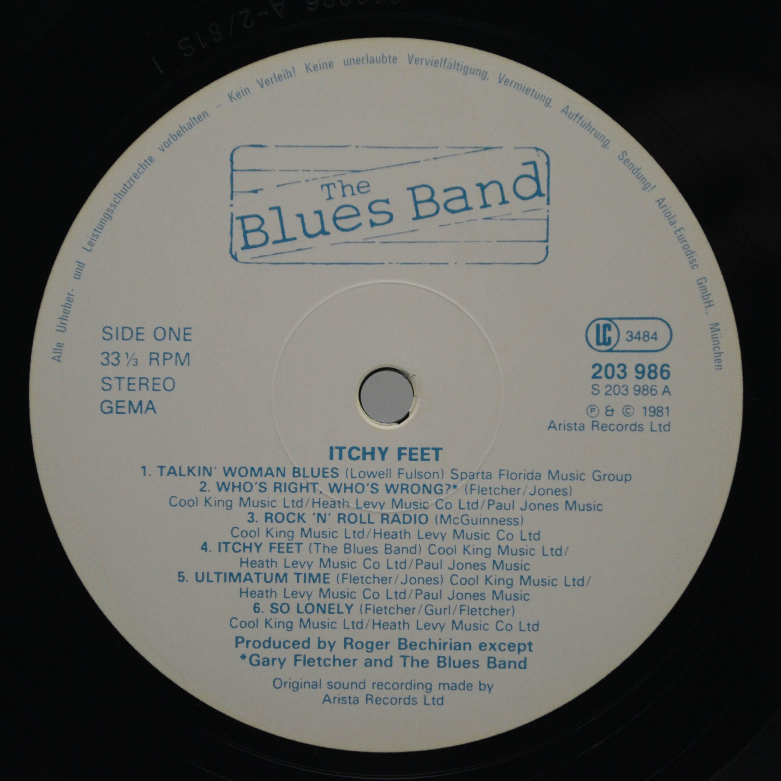 The Blues Band — Itchy Feet, 1981