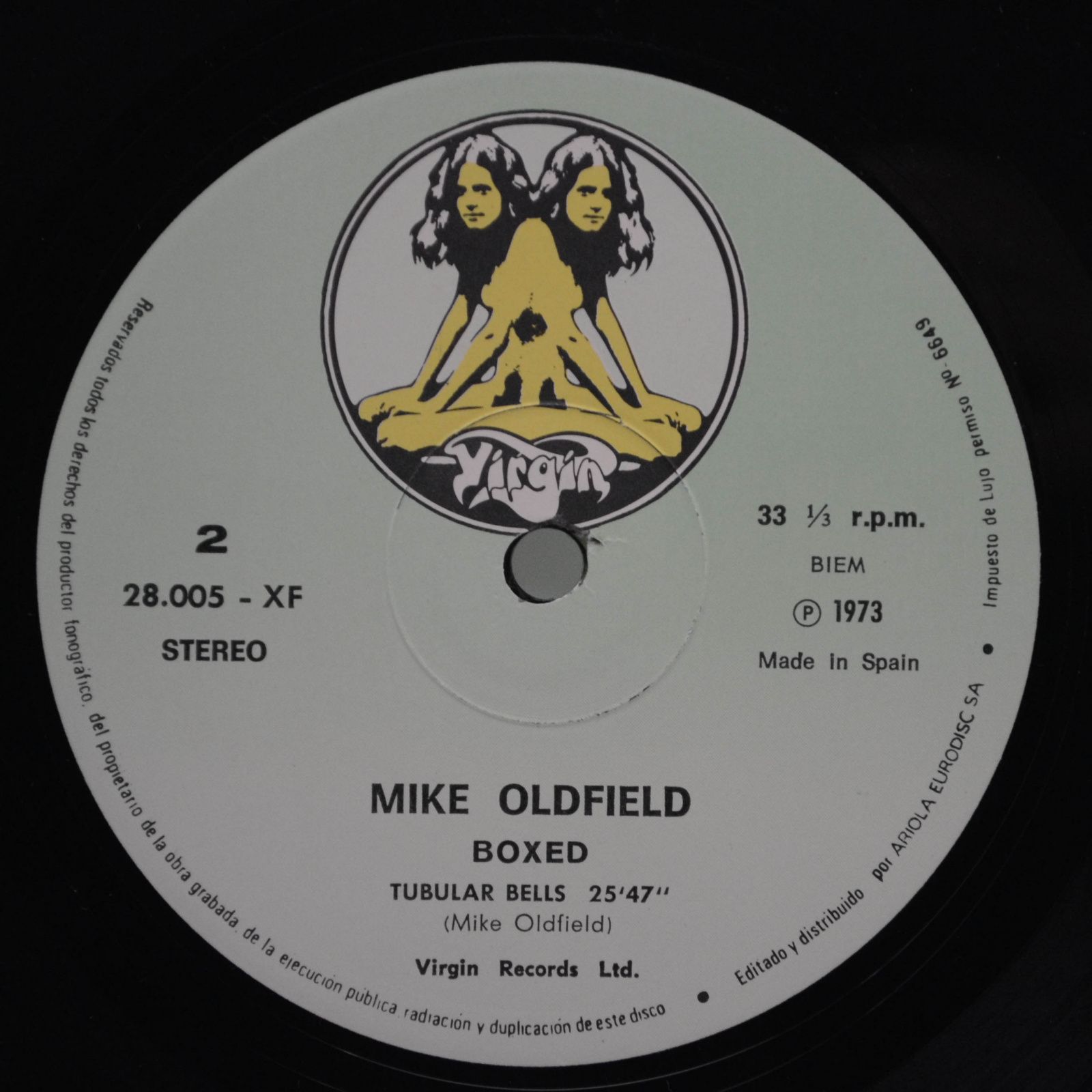 Mike Oldfield — Boxed (Box-set, booklet), 1976