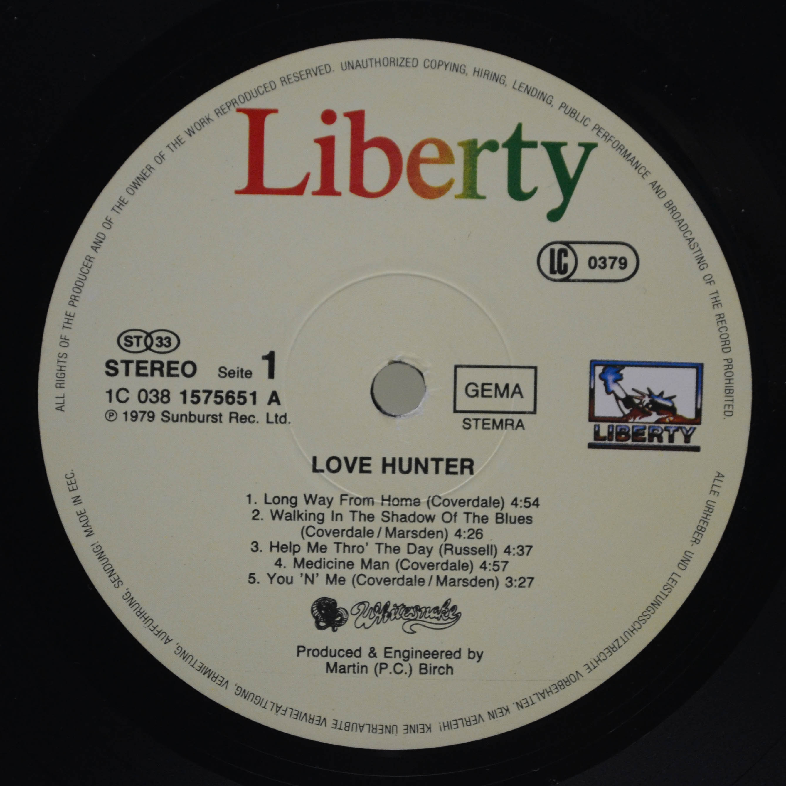 Whitesnake — Lovehunter, 1979