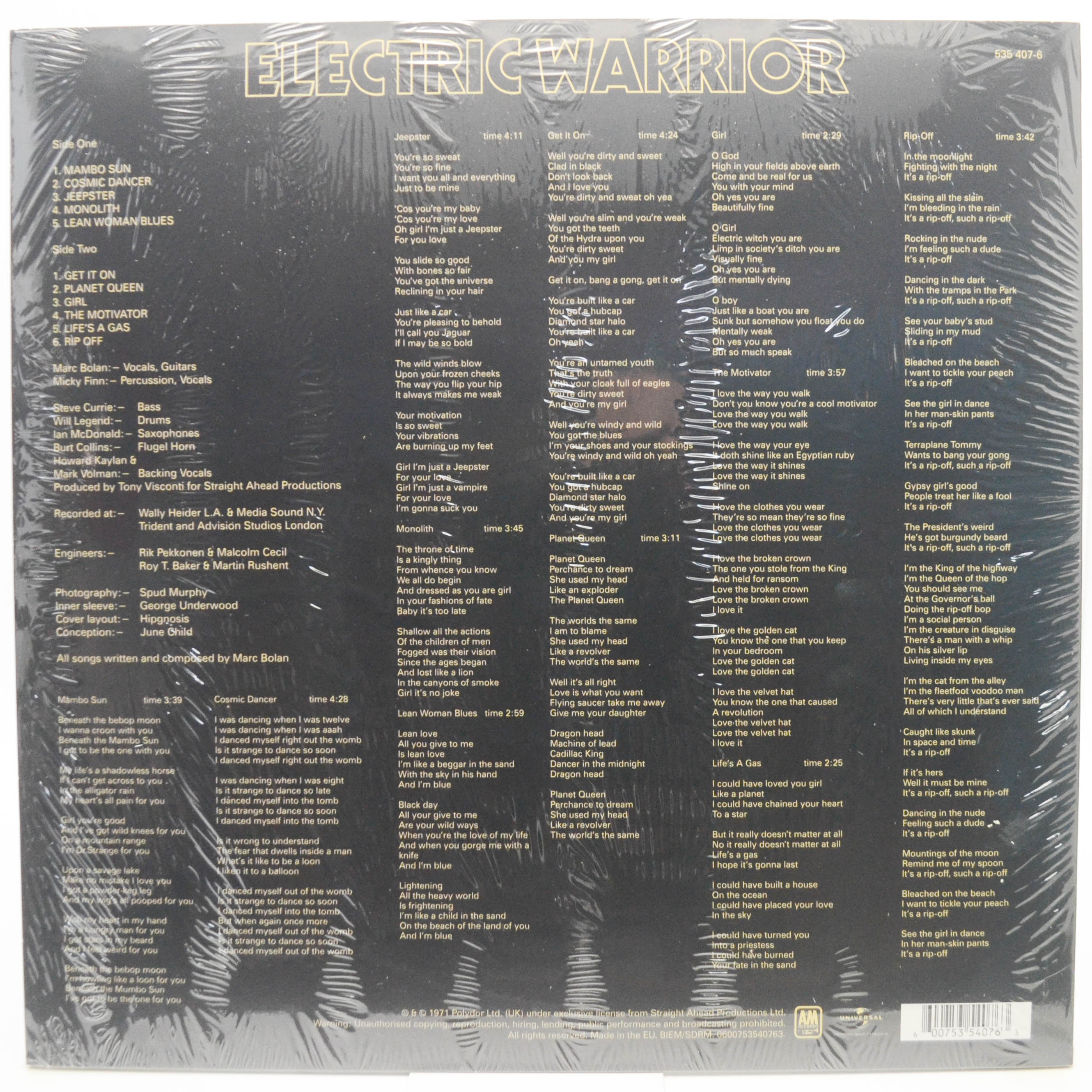 T. Rex — Electric Warrior, 1971