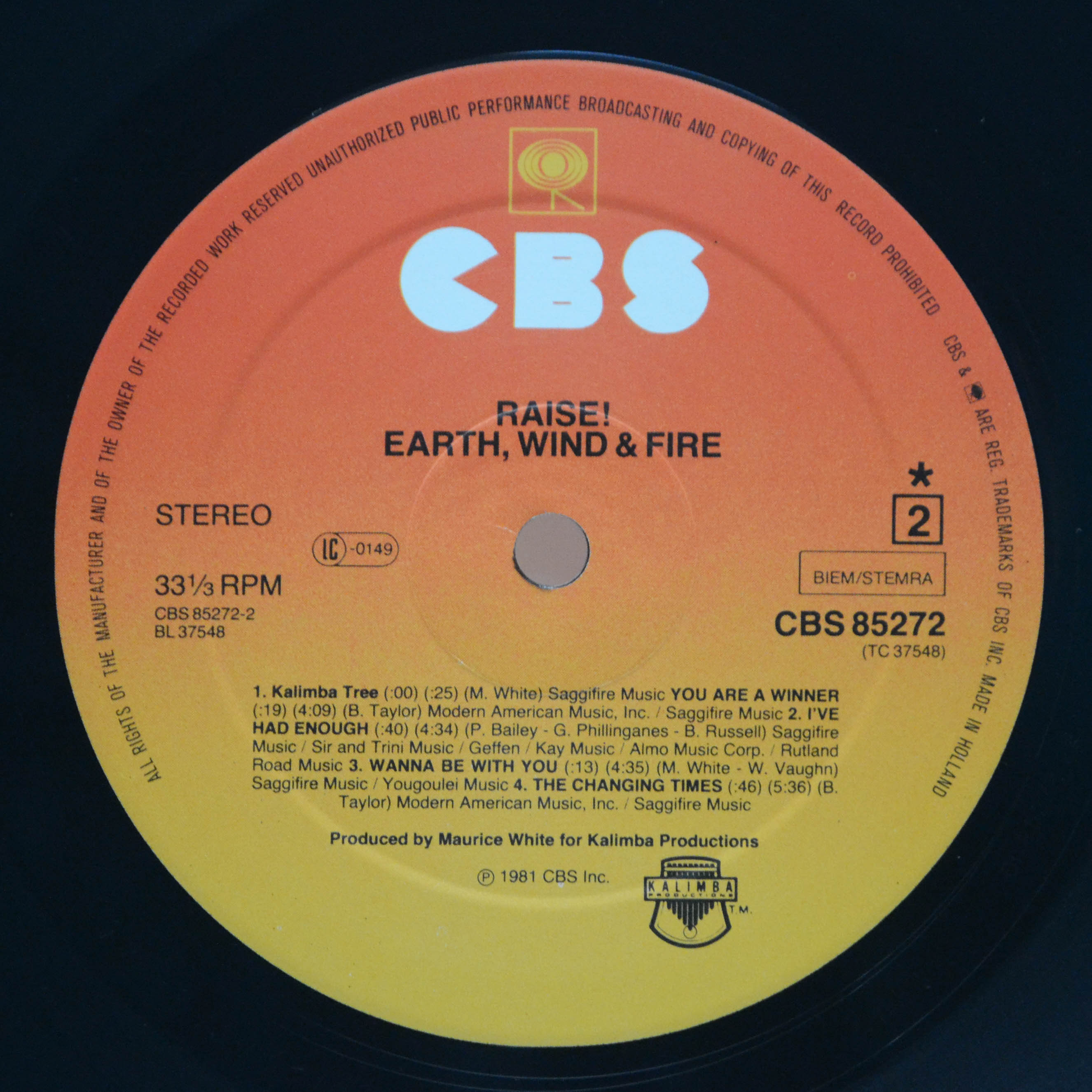 Earth, Wind & Fire — Raise!, 1981