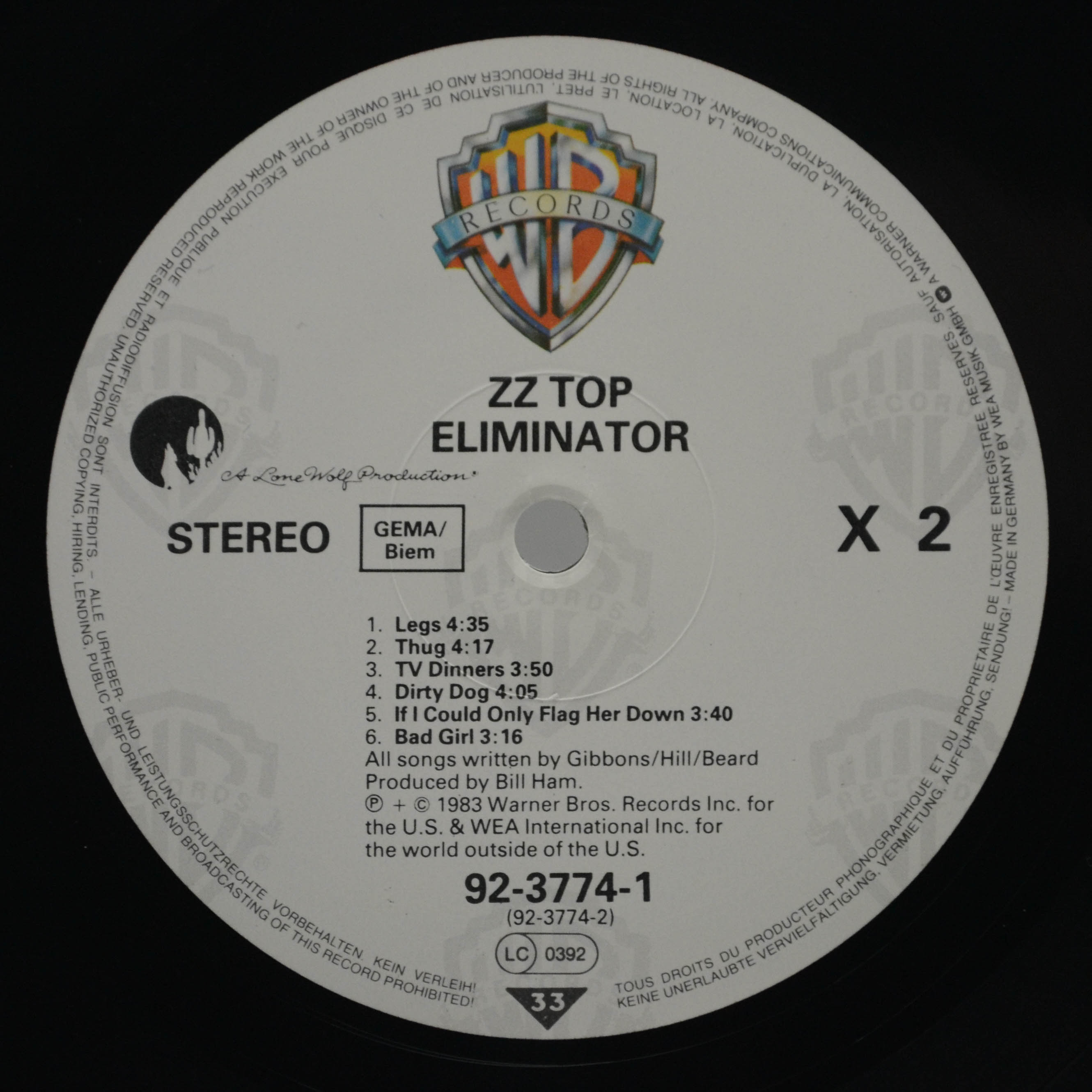 ZZ Top — Eliminator, 1983