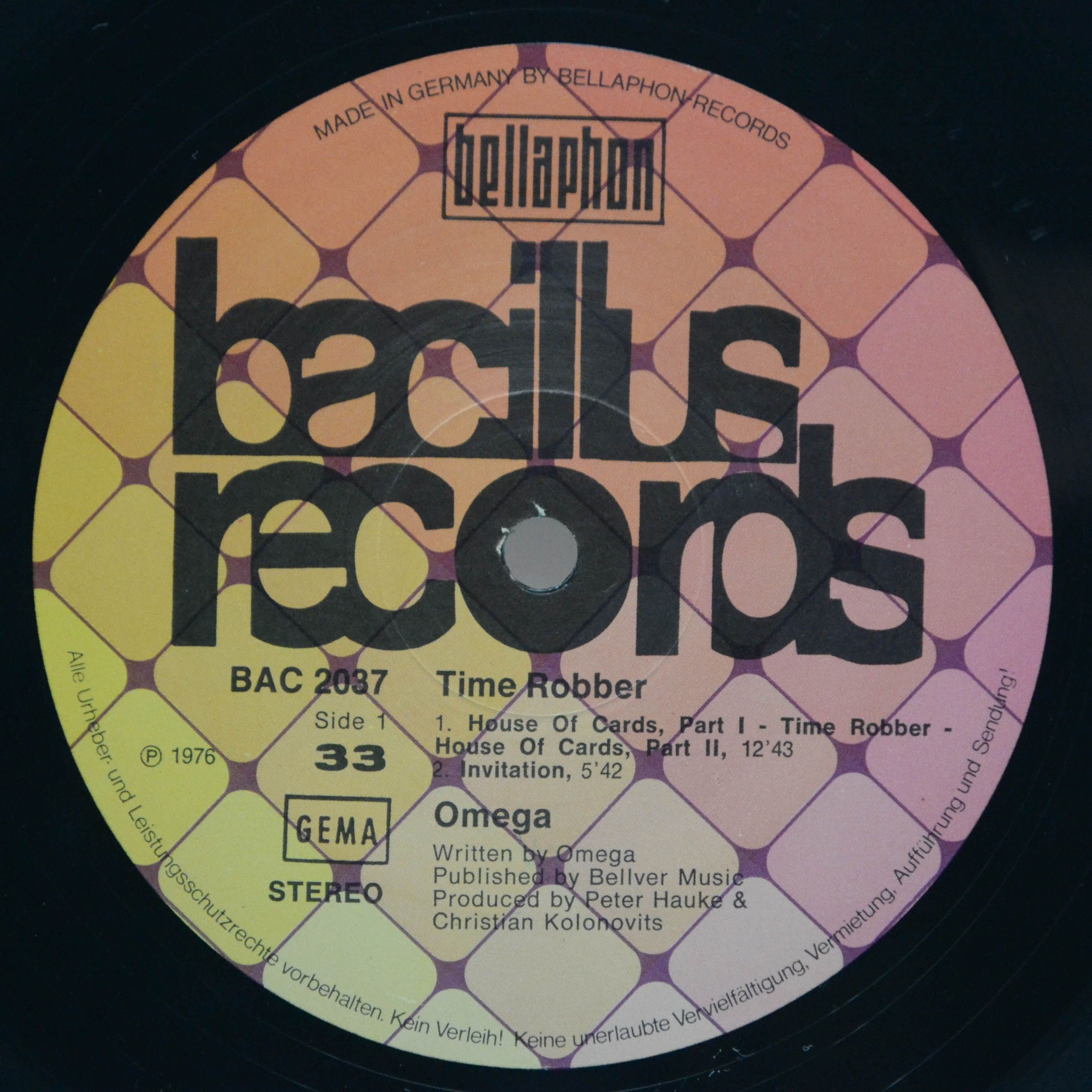 Omega — Time Robber, 1976