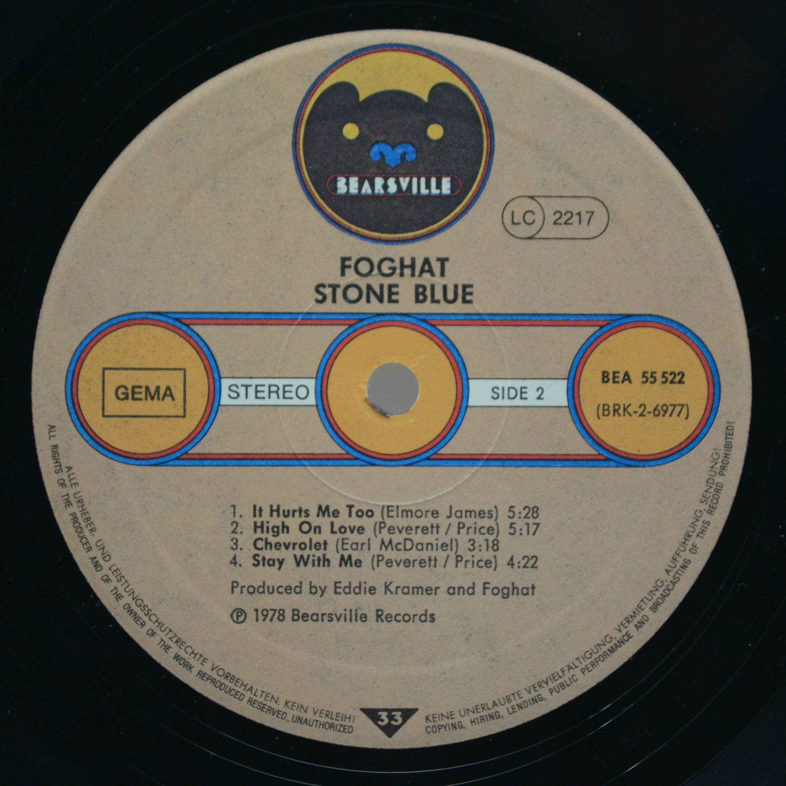 Foghat — Stone Blue, 1978