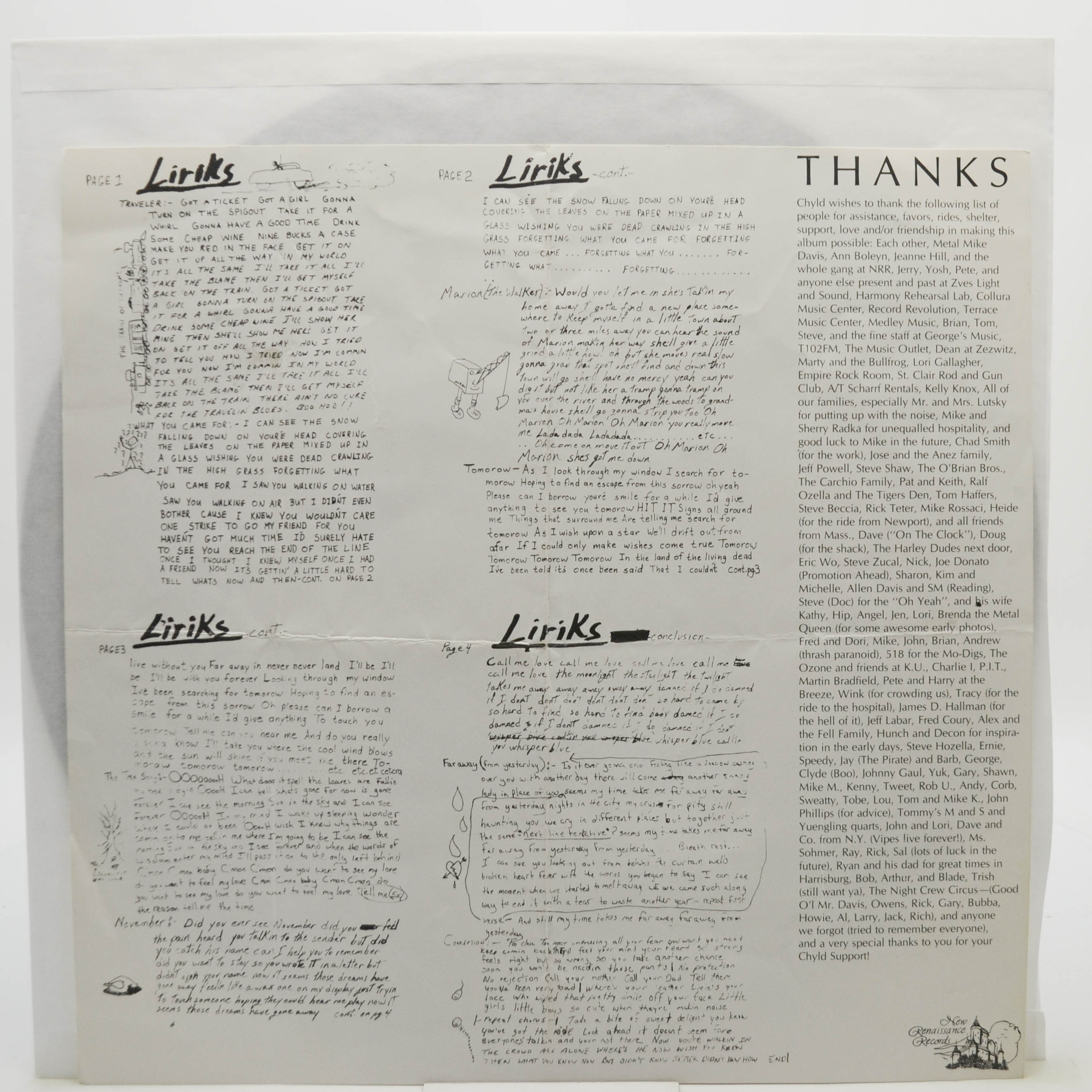 Chyld — Conception (1-st, USA), 1988