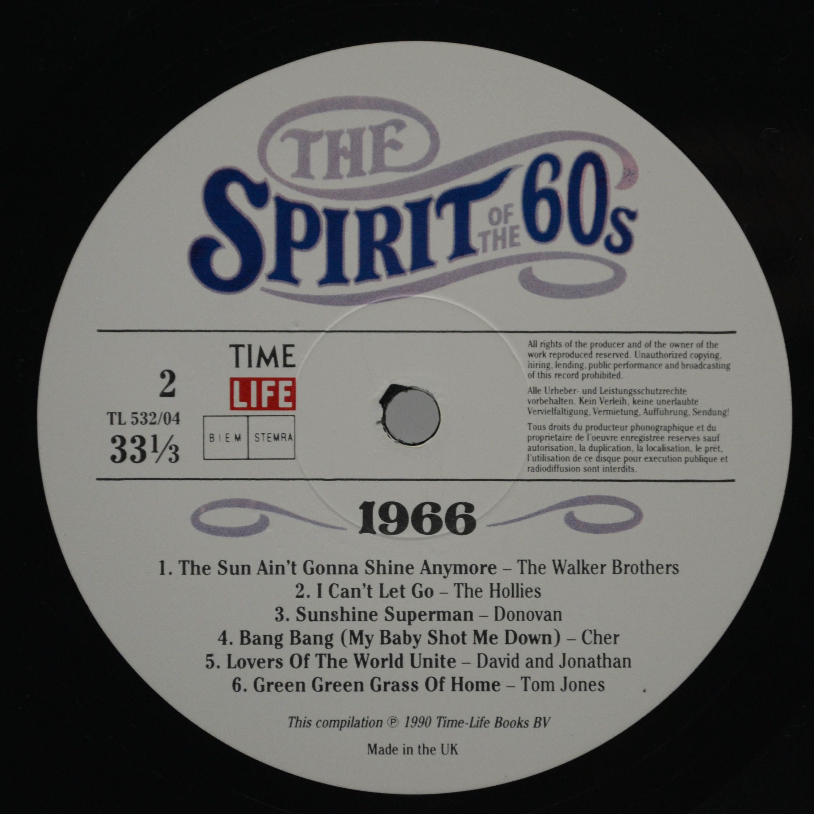 Various — The Spirit Of The 60s: 1966 (2LP), 1990