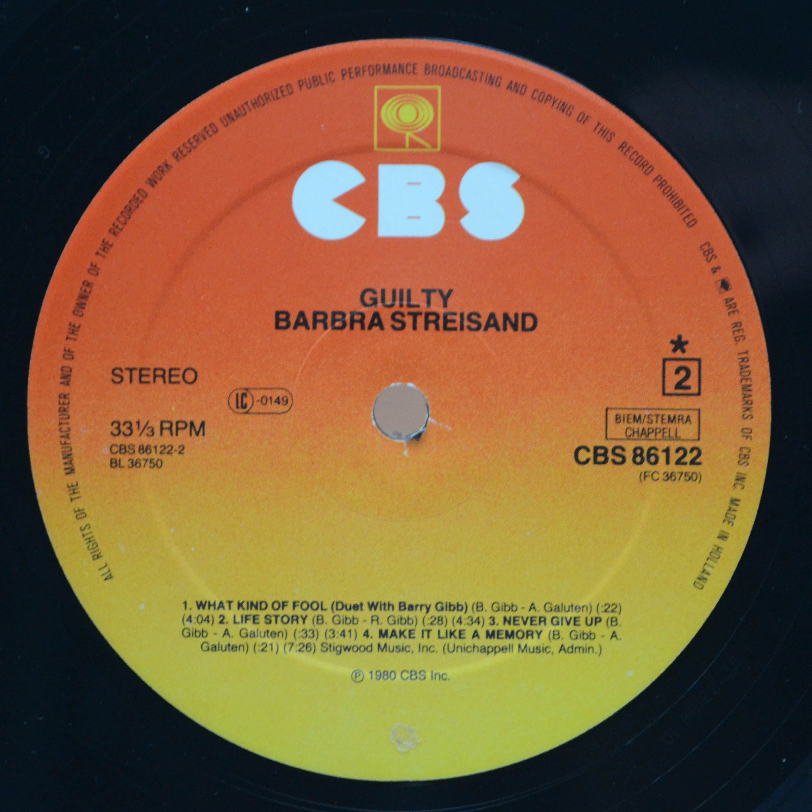 Streisand — Guilty, 1980