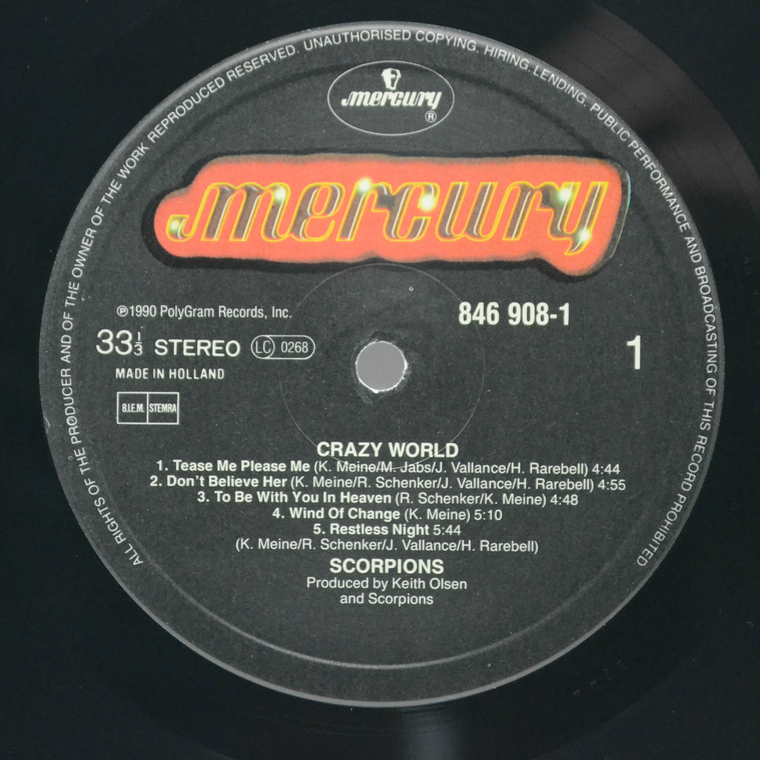 Scorpions — Crazy World, 1990