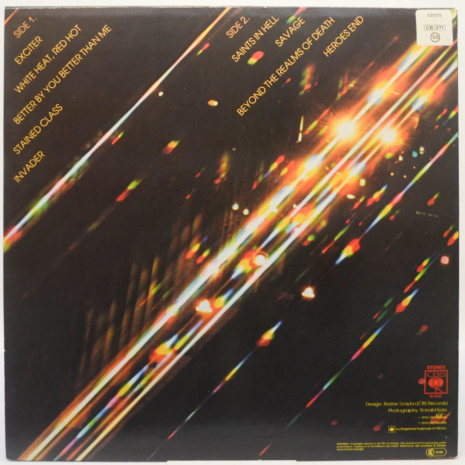 Judas Priest — Stained Class, 1978