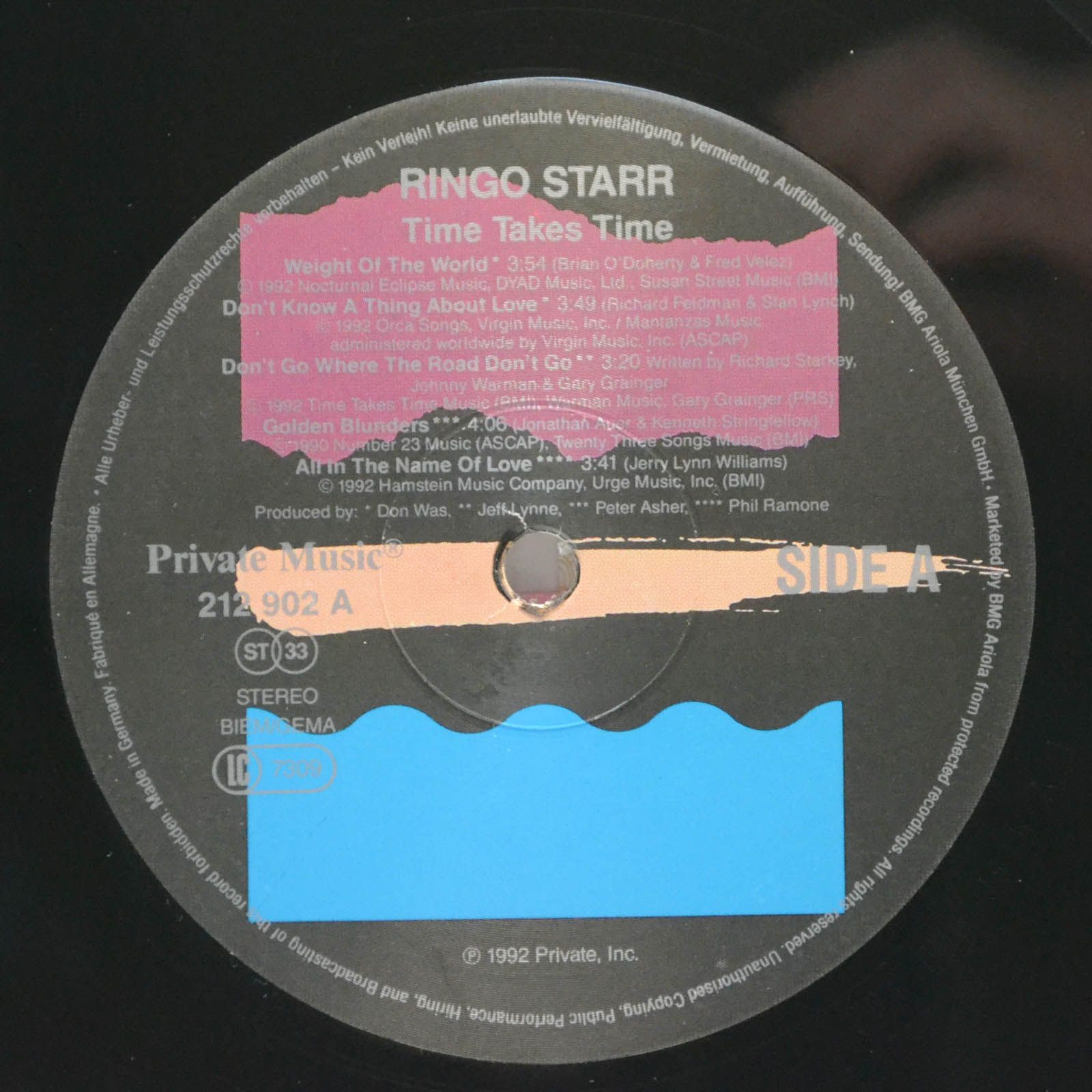 Ringo Starr — Time Takes Time, 1992