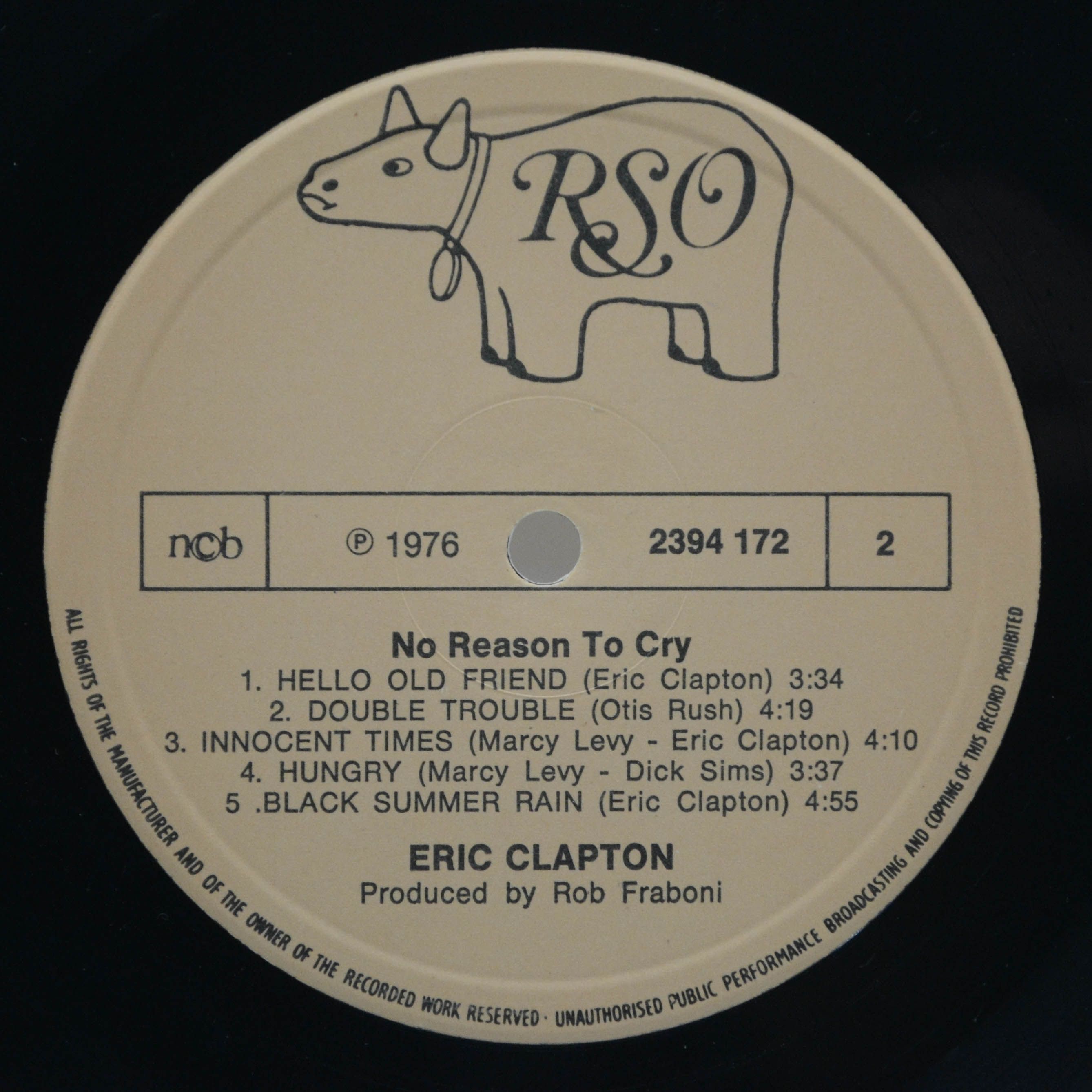 Eric Clapton — No Reason To Cry, 1976