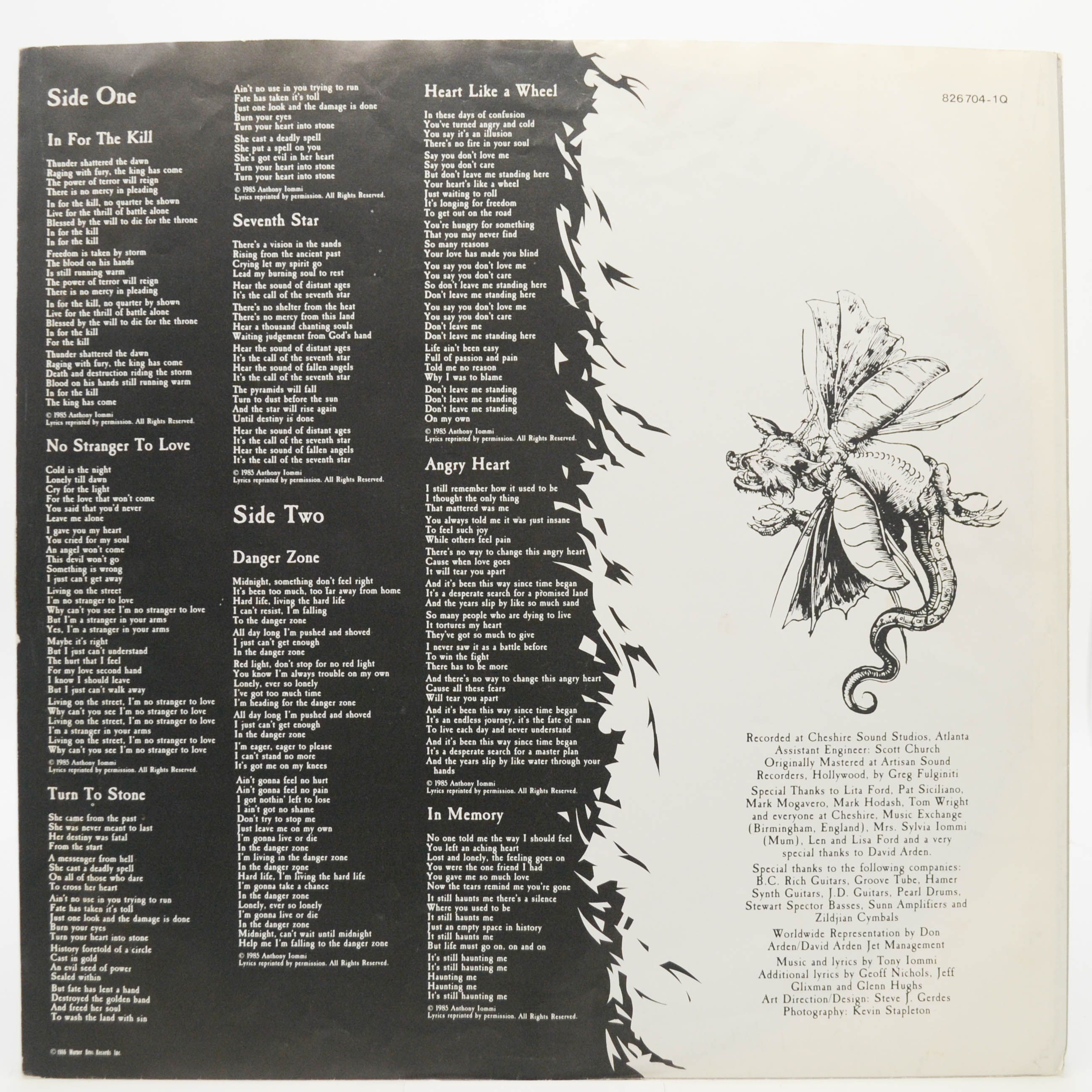 Black Sabbath Featuring Tony Iommi — Seventh Star, 1986