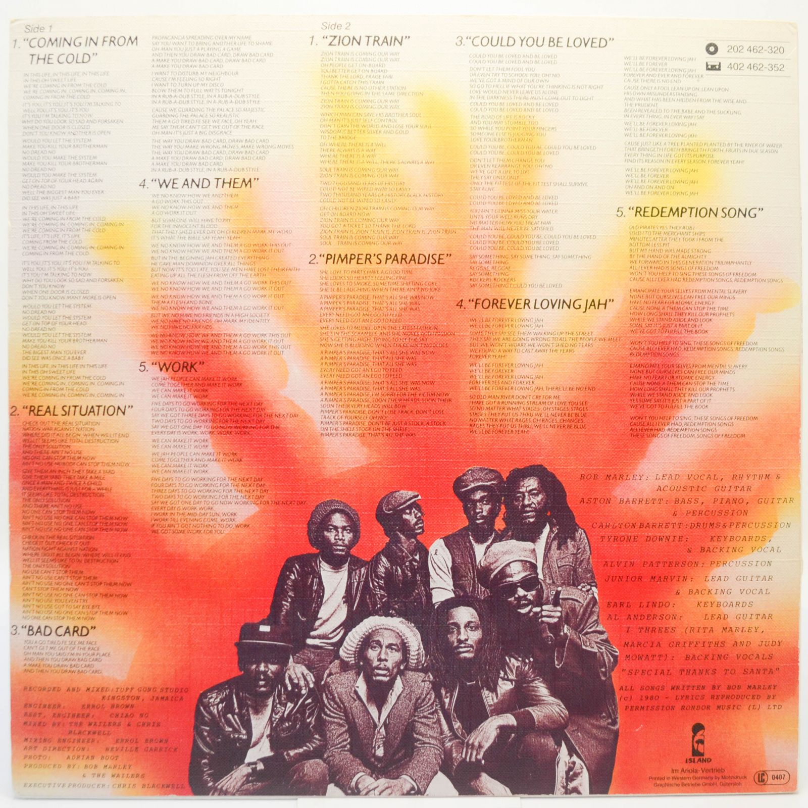 Bob Marley & The Wailers — Uprising, 1980