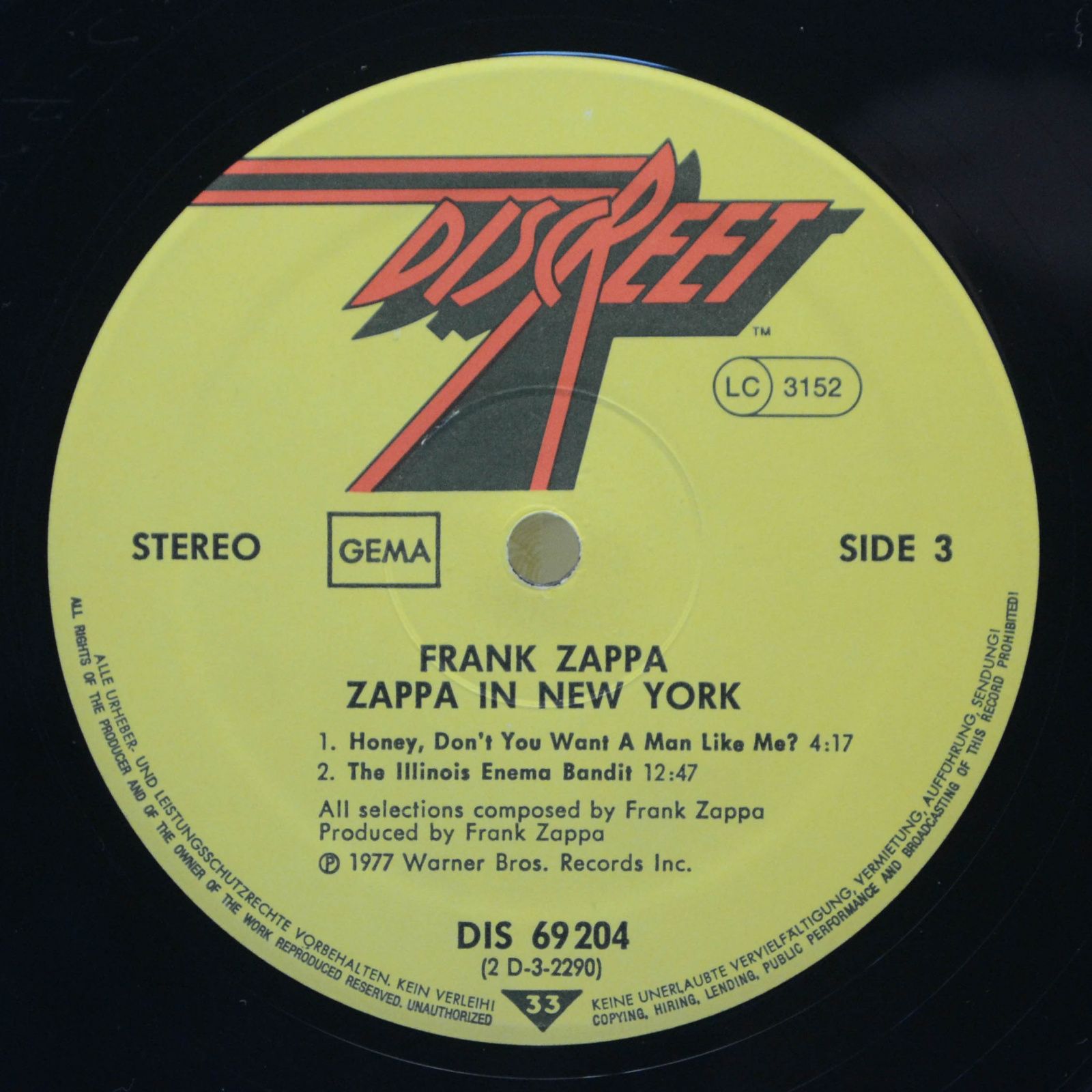 Frank Zappa — Zappa in New York, 1977