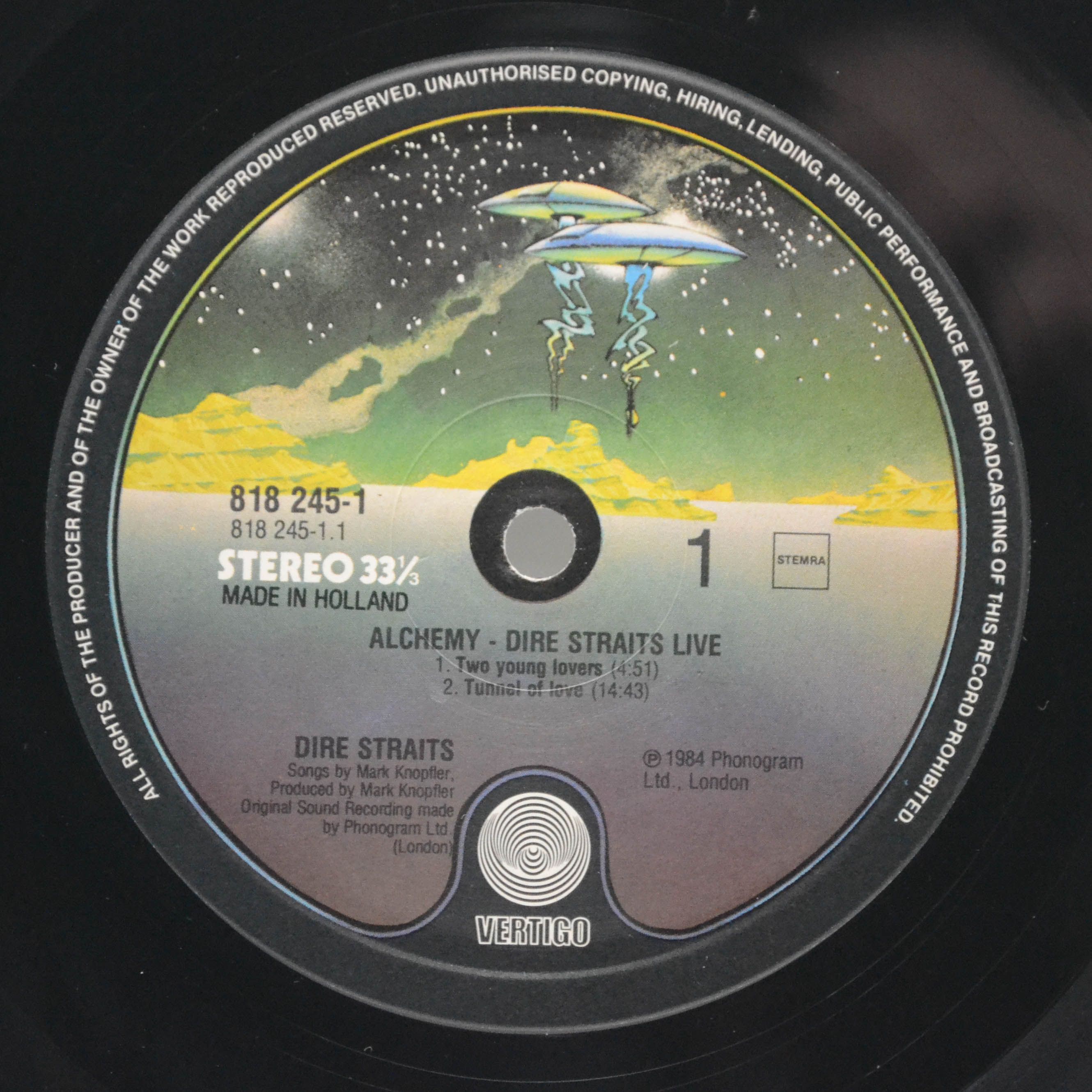 Dire Straits — Alchemy - Dire Straits Live (2LP), 1984