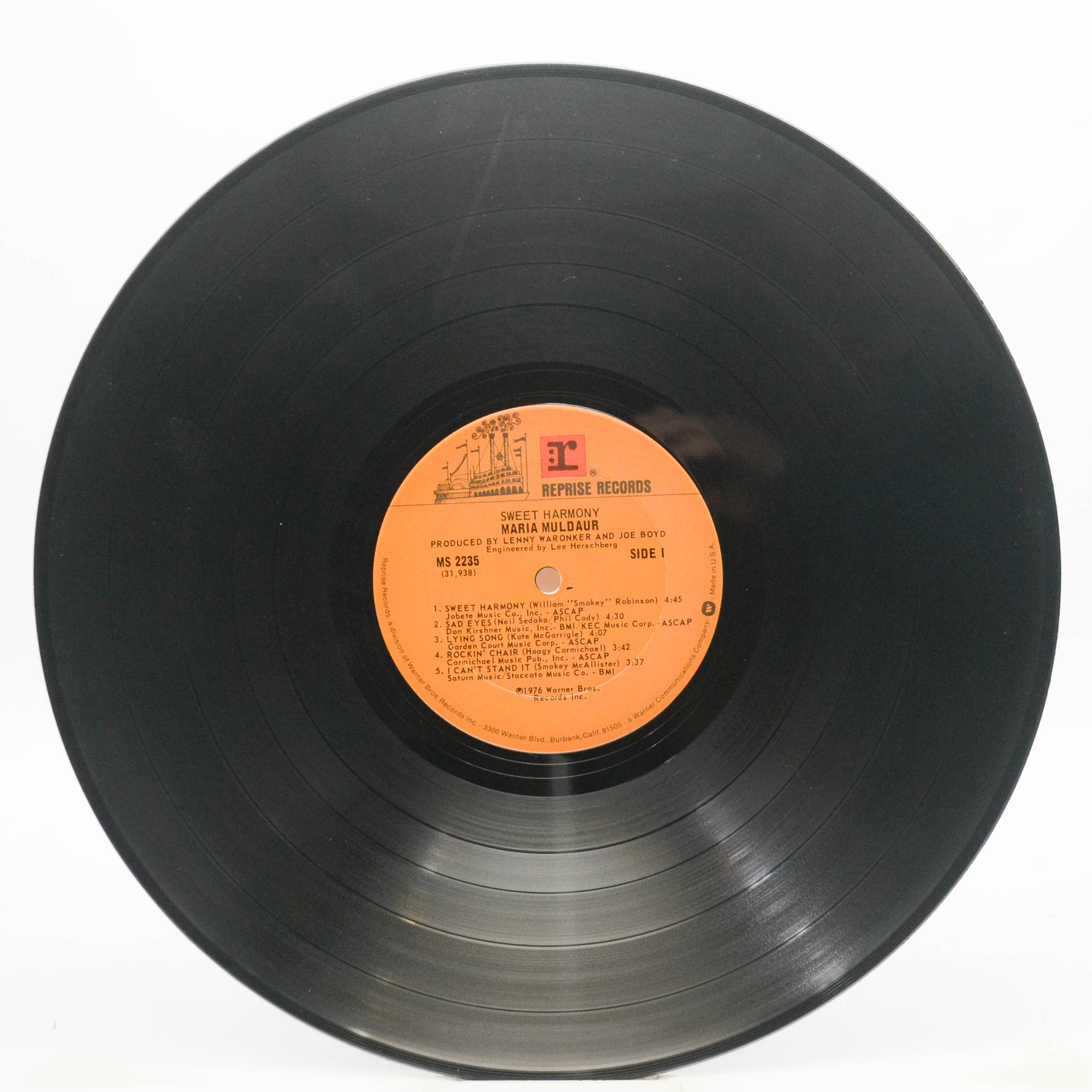 Maria Muldaur — Sweet Harmony (1-st, USA), 1976