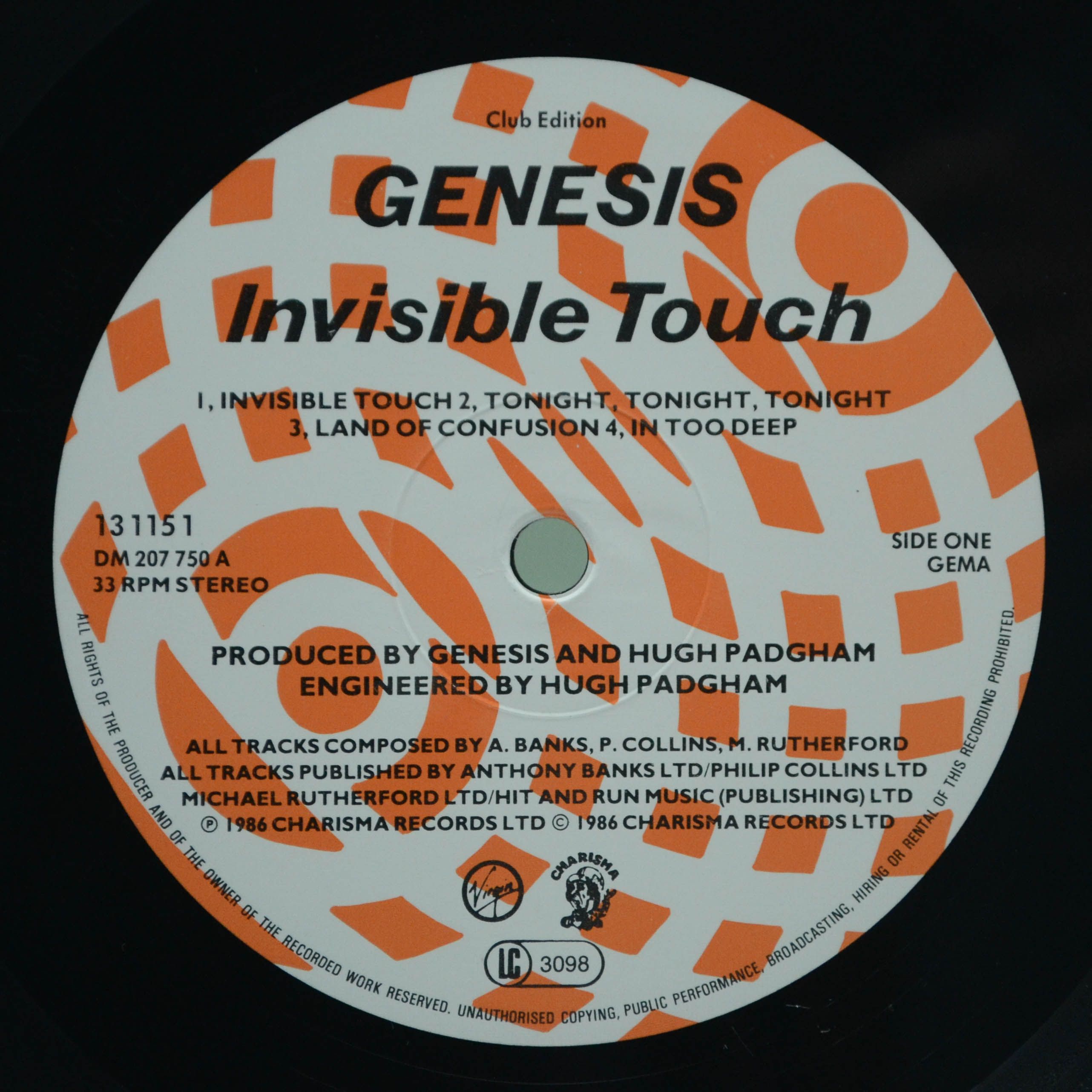 Genesis — Invisible Touch, 1986