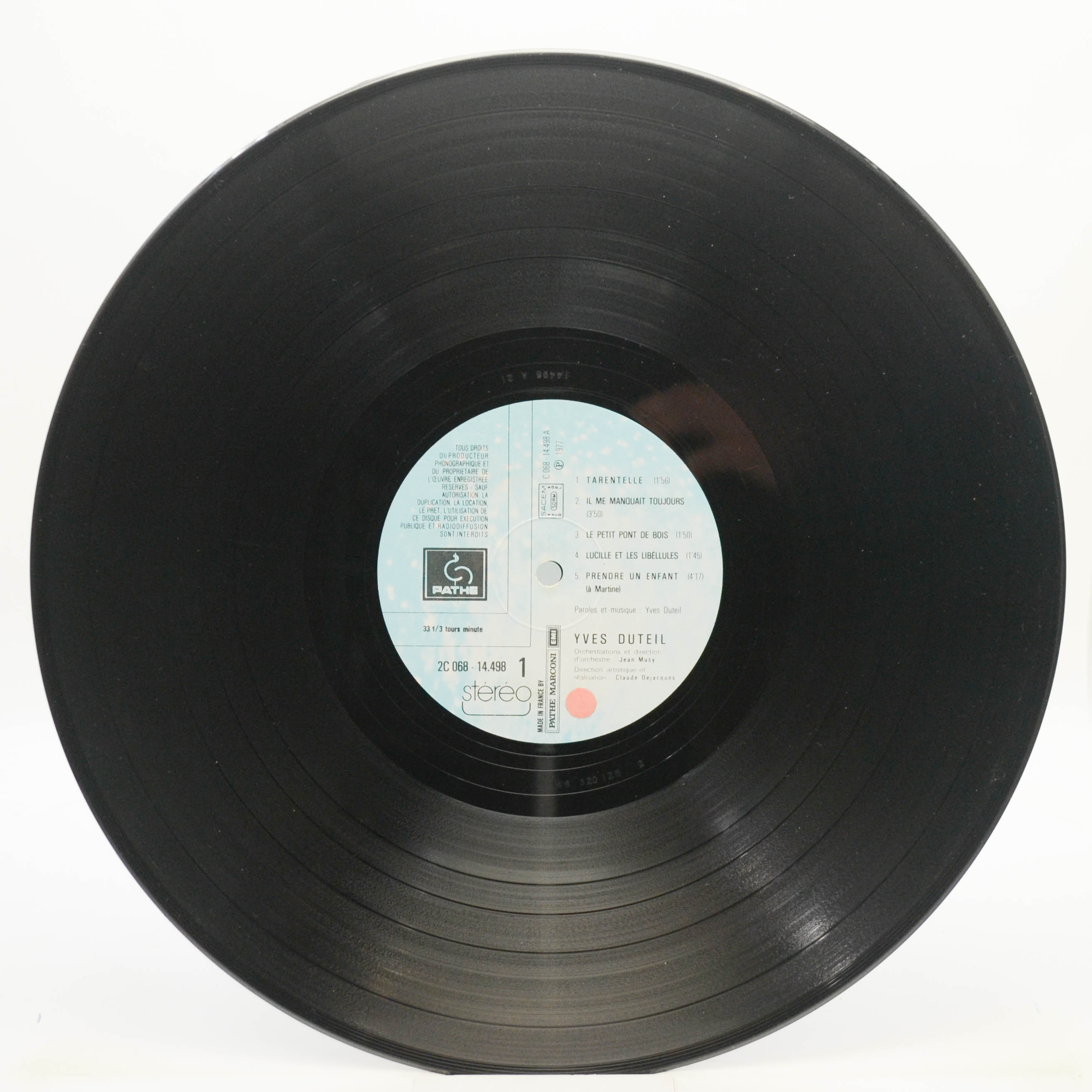 Yves Duteil — Yves Duteil (1-st, France), 1977