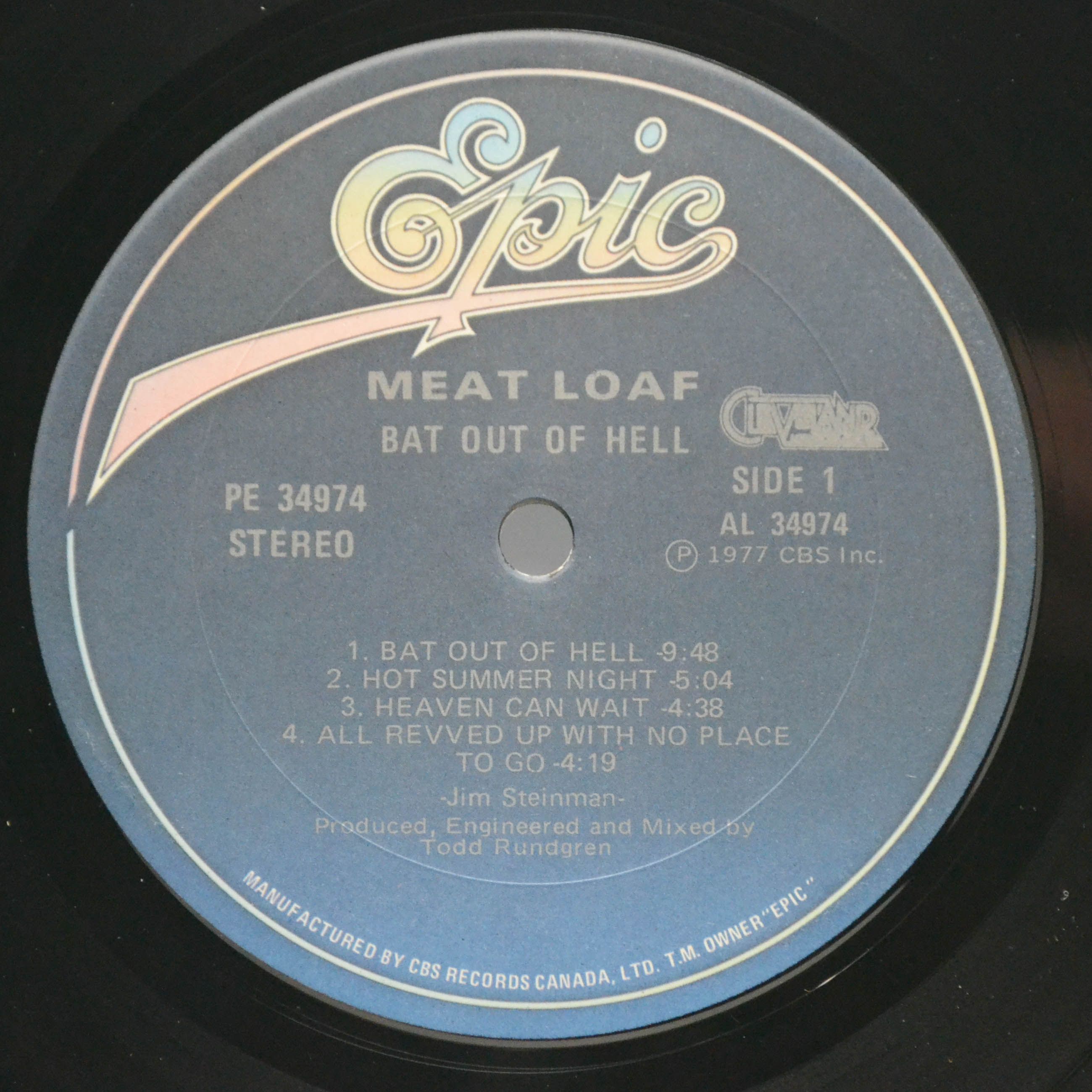 Meat Loaf — Bat Out Of Hell, 1977