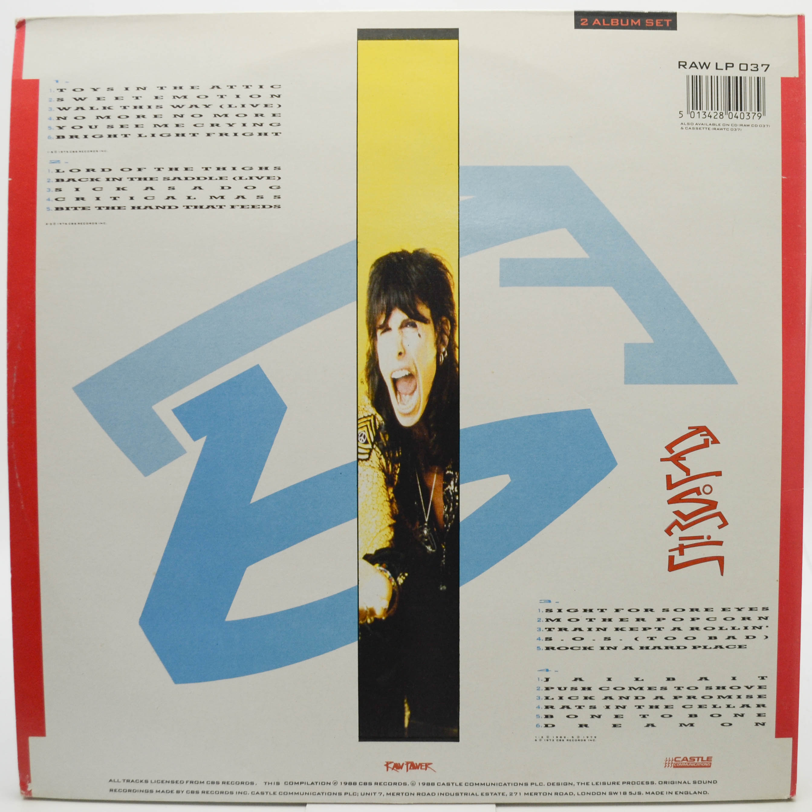 Aerosmith — Anthology (2LP, UK), 1988