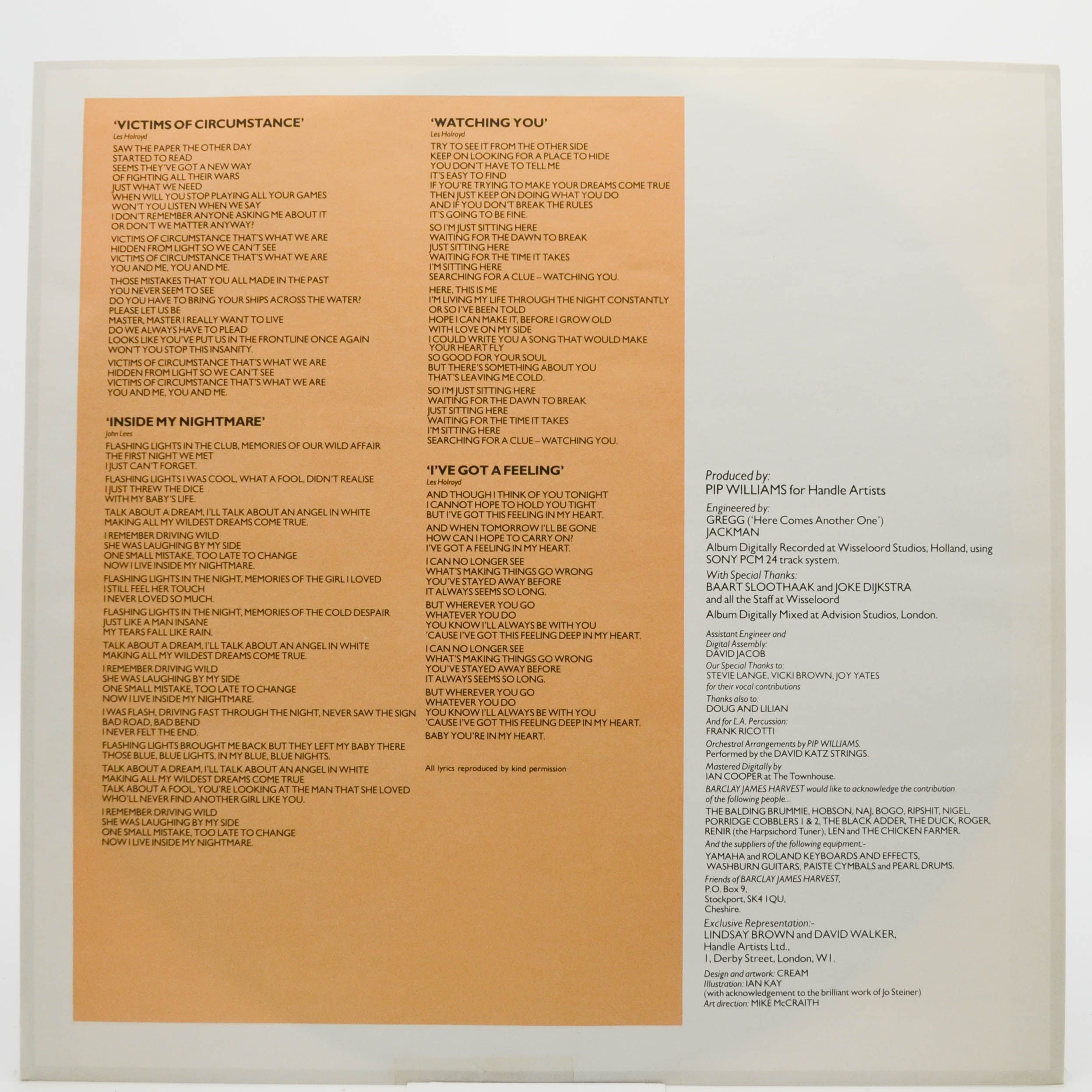 Barclay James Harvest — Victims Of Circumstance, 1984