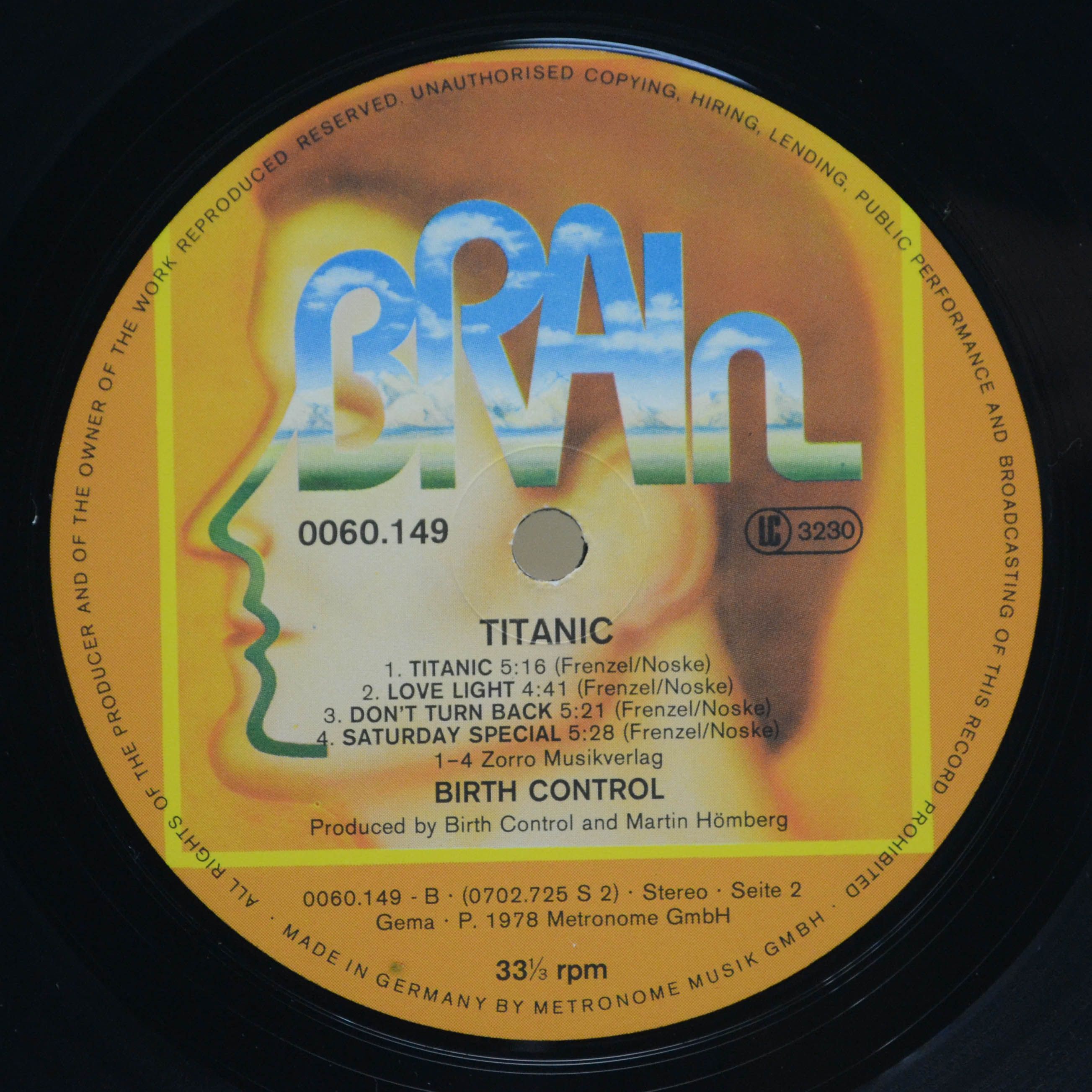 Birth Control — Titanic, 1978