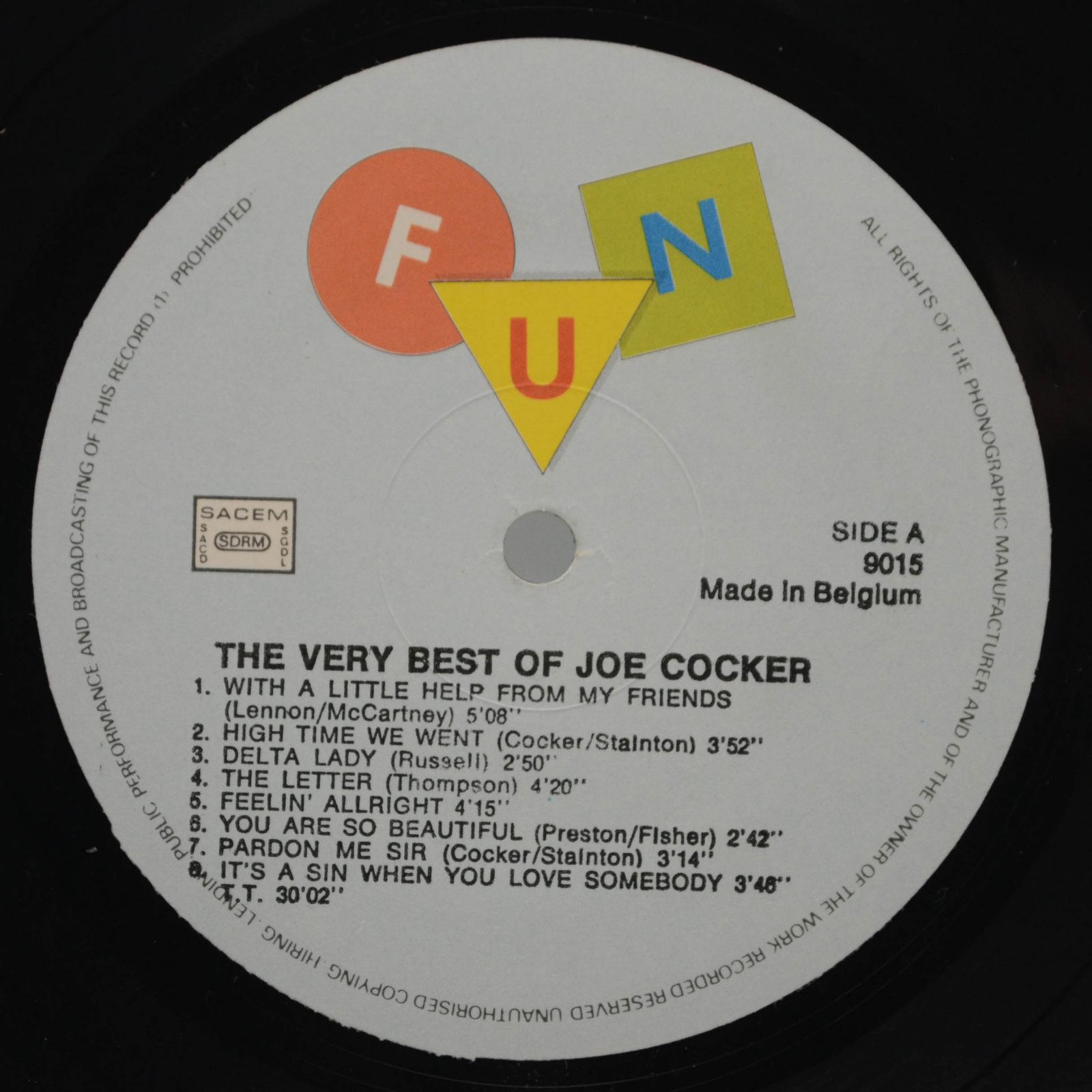 Joe Cocker — The Very Best Of Joe Cocker, 1989