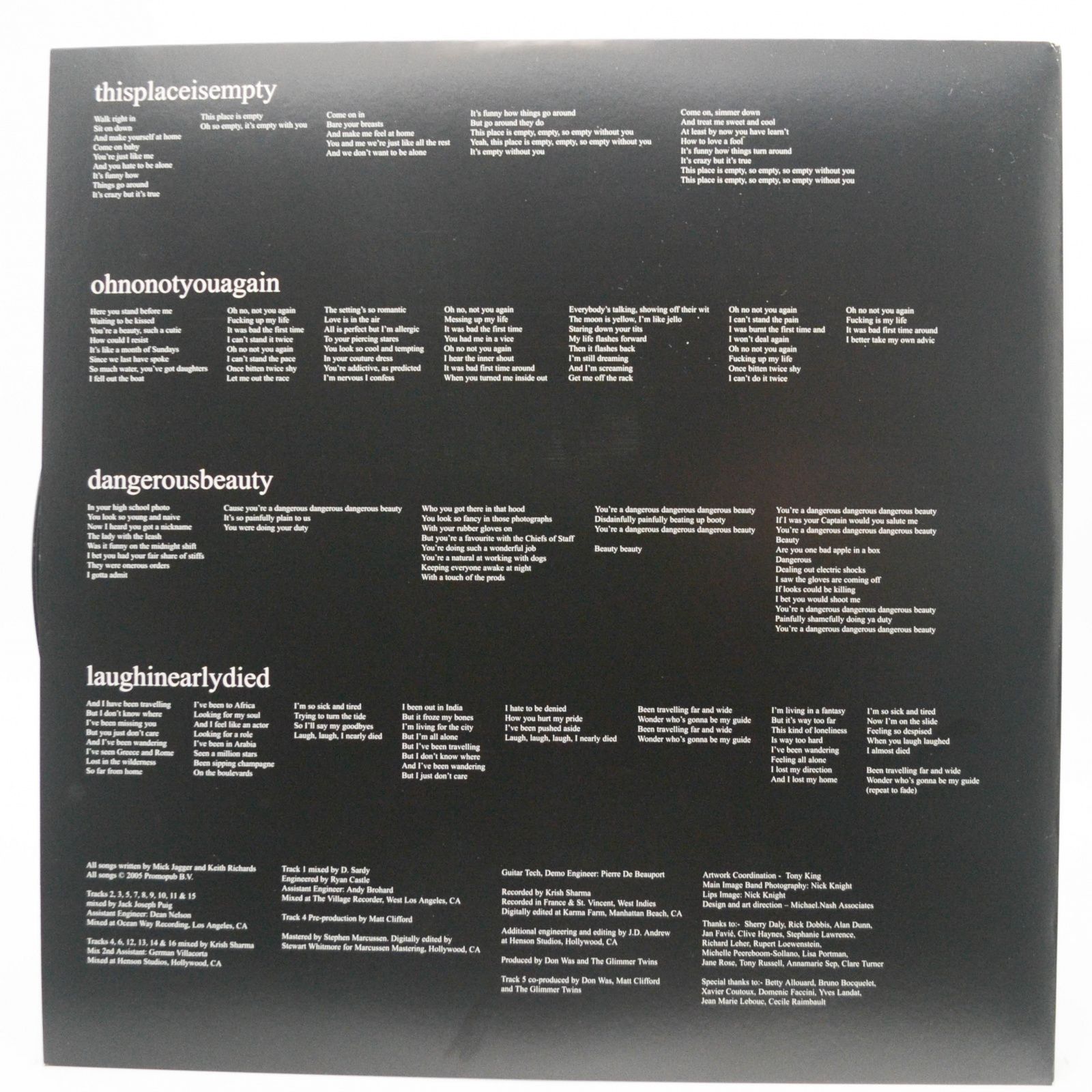 Rolling Stones — A Bigger Bang (2LP), 2005