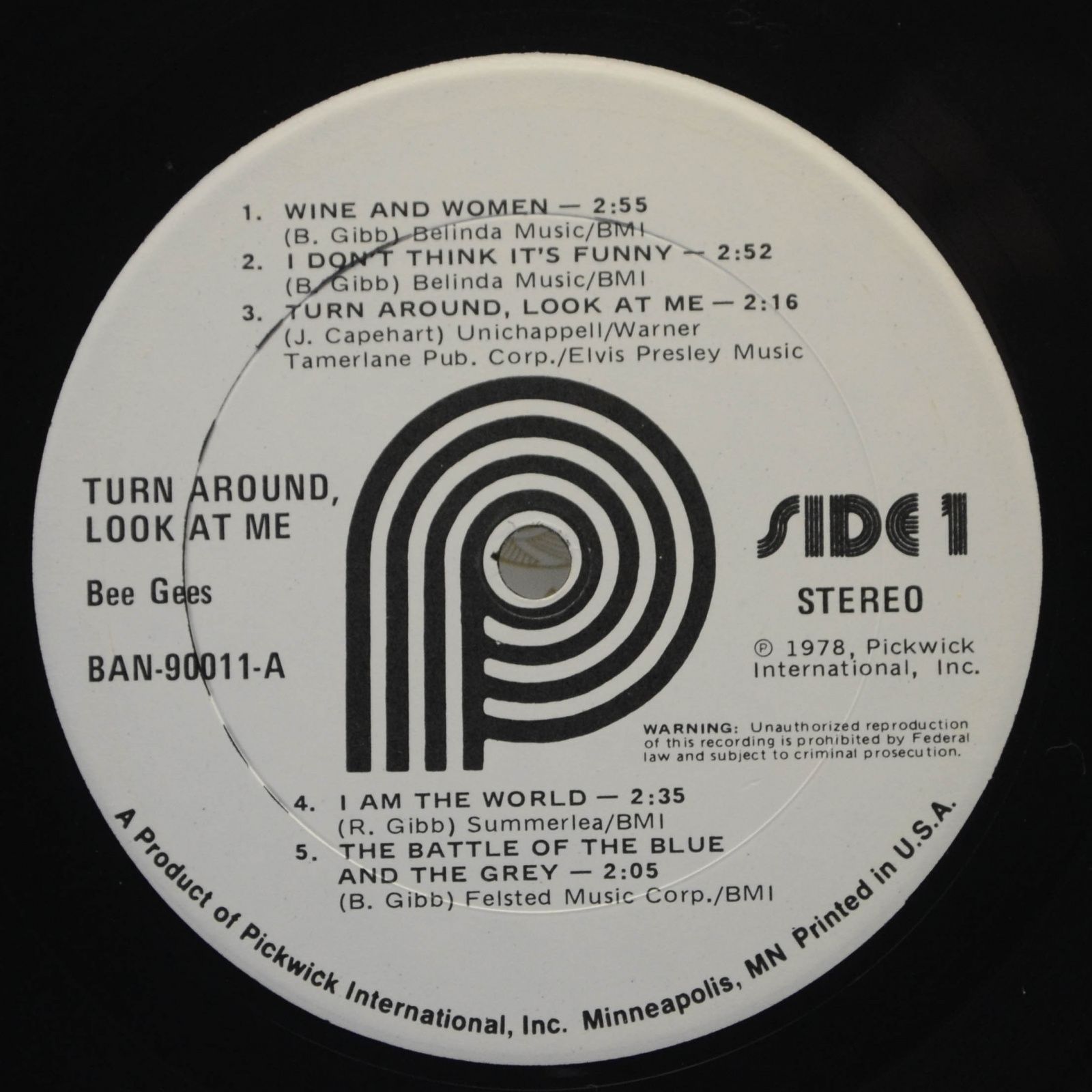 Bee Gees — Turn Around, Look At Me, 1978