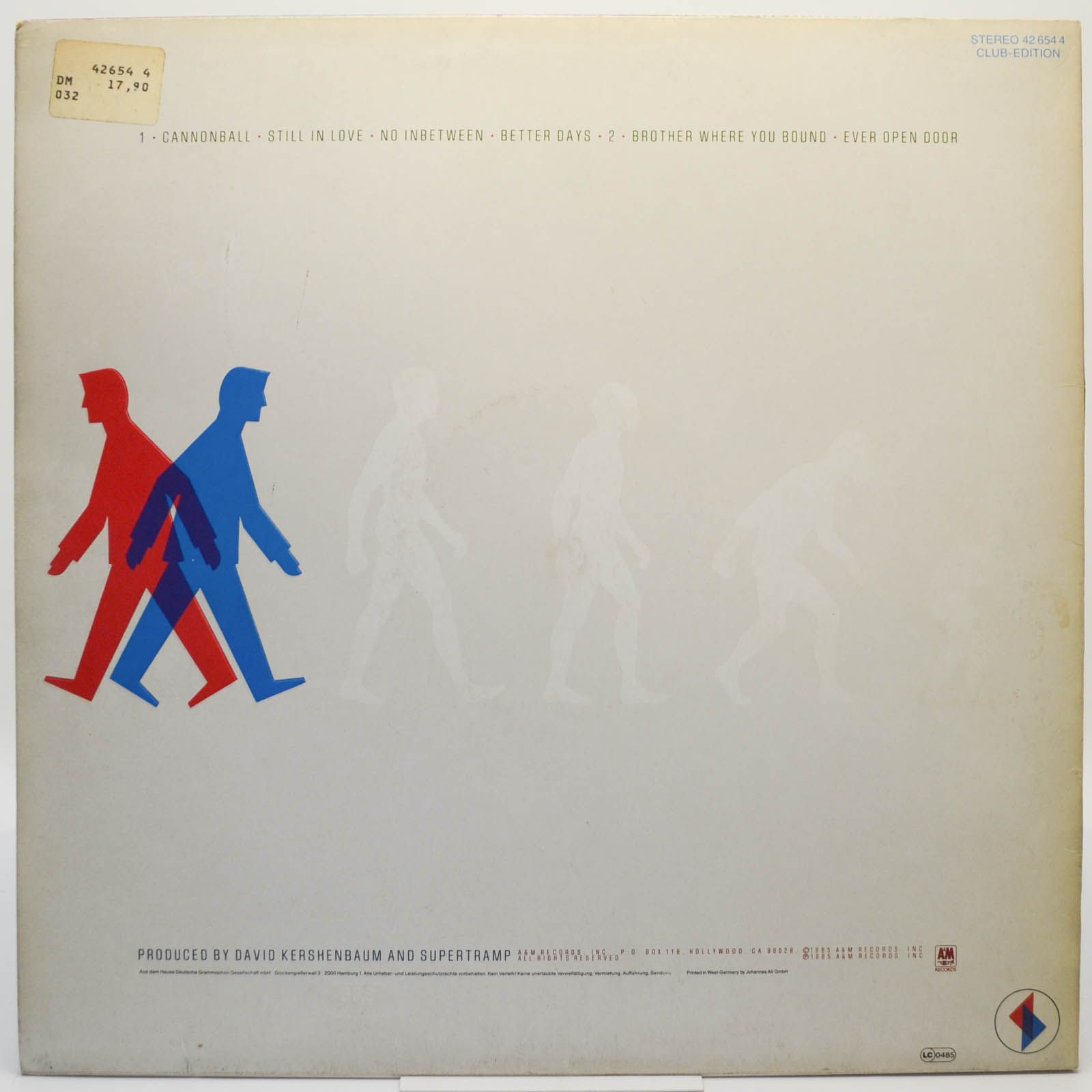 Supertramp — Brother Where You Bound, 1985