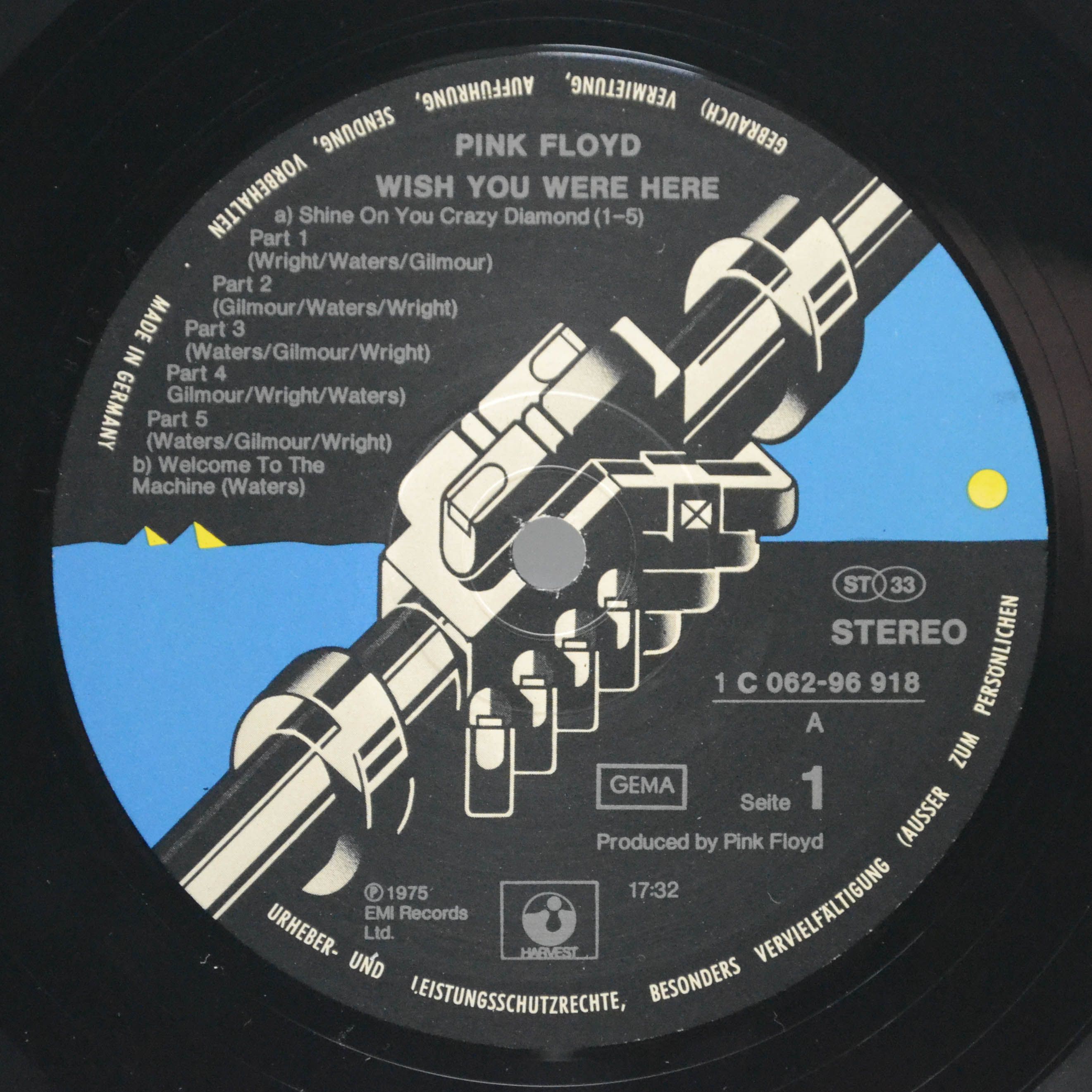 Pink Floyd — Wish You Were Here (postcard), 1975