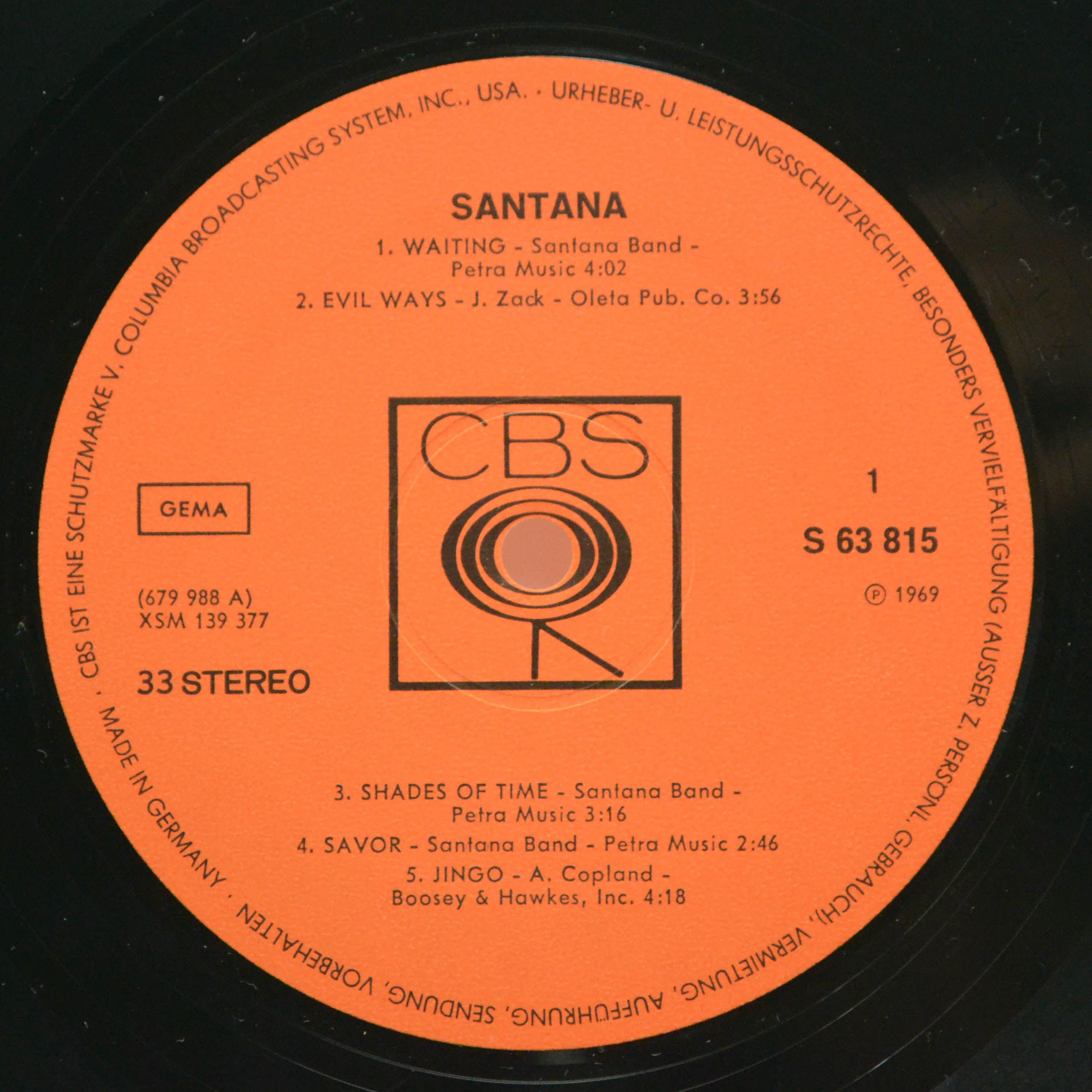 Santana — Santana, 1969
