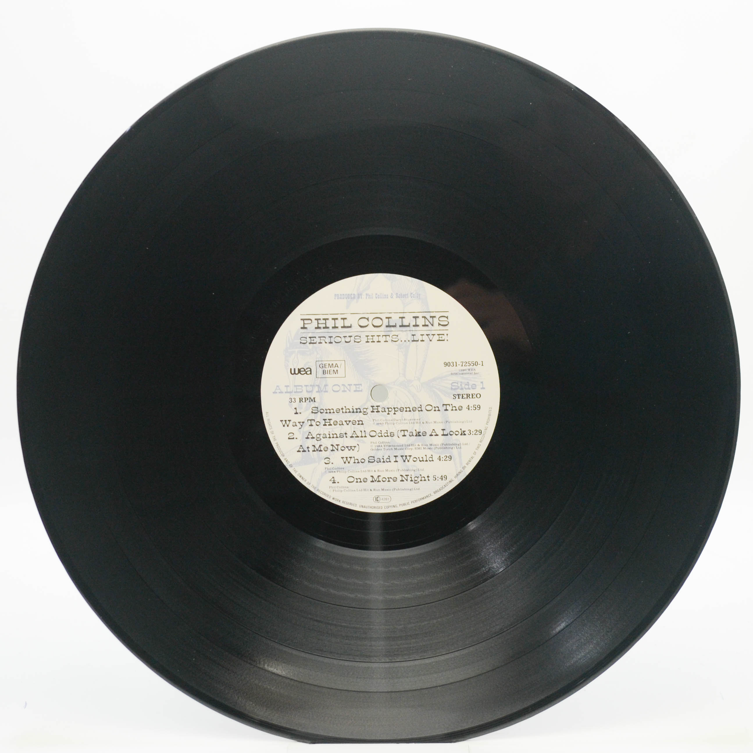 Phil Collins — Serious Hits...Live! (2LP), 1990