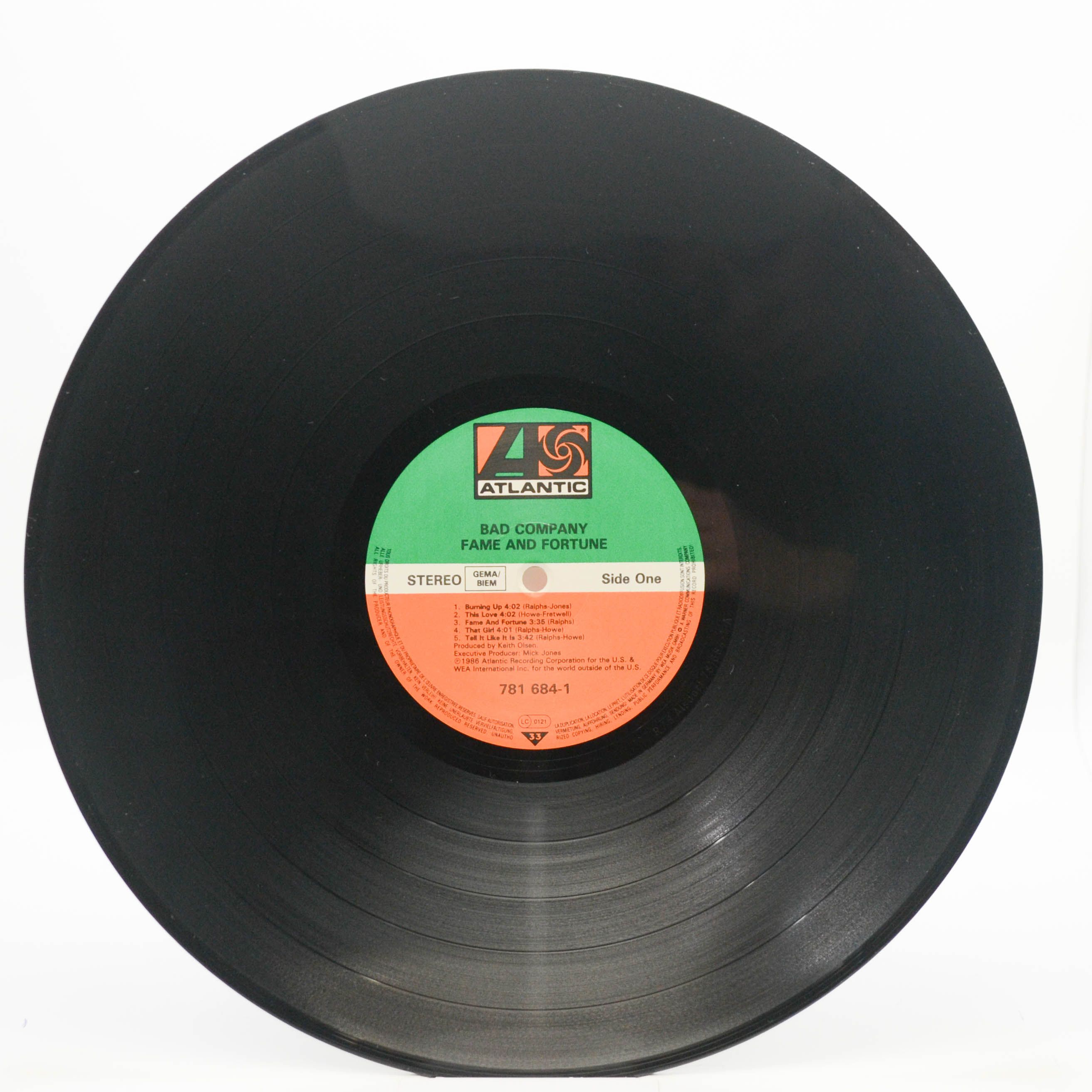 Bad Company — Fame And Fortune, 1986