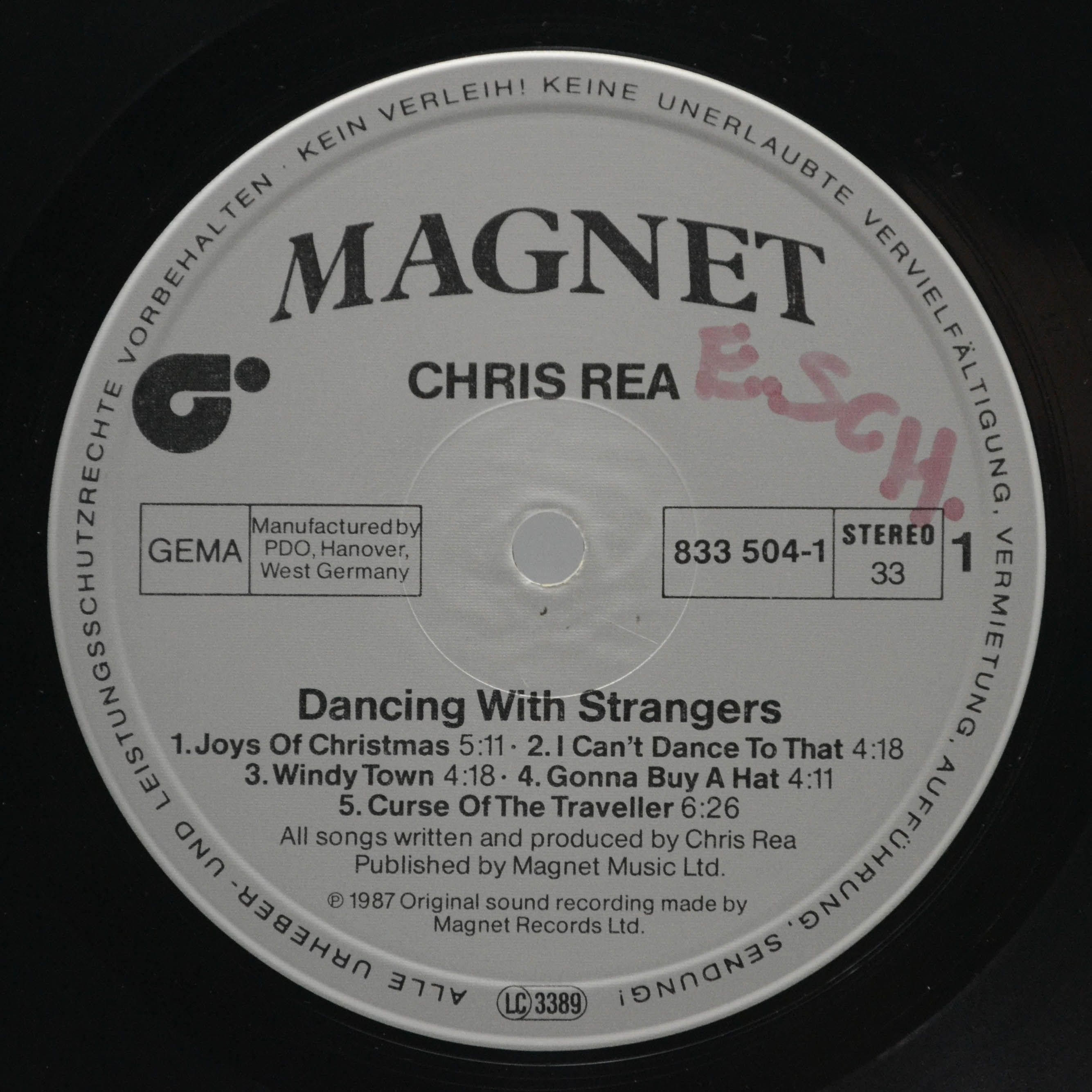 Chris Rea — Dancing With Strangers, 1987
